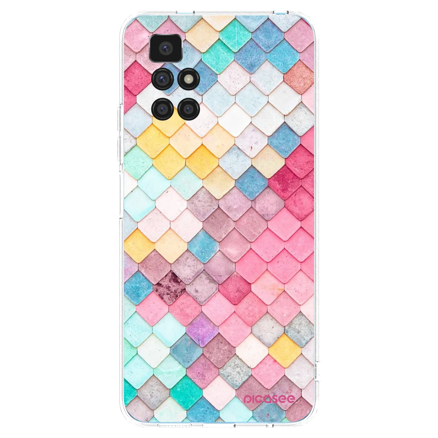 Picasee silikonska prozirna maskica za Xiaomi Redmi 10 (2022) - Colorful roof