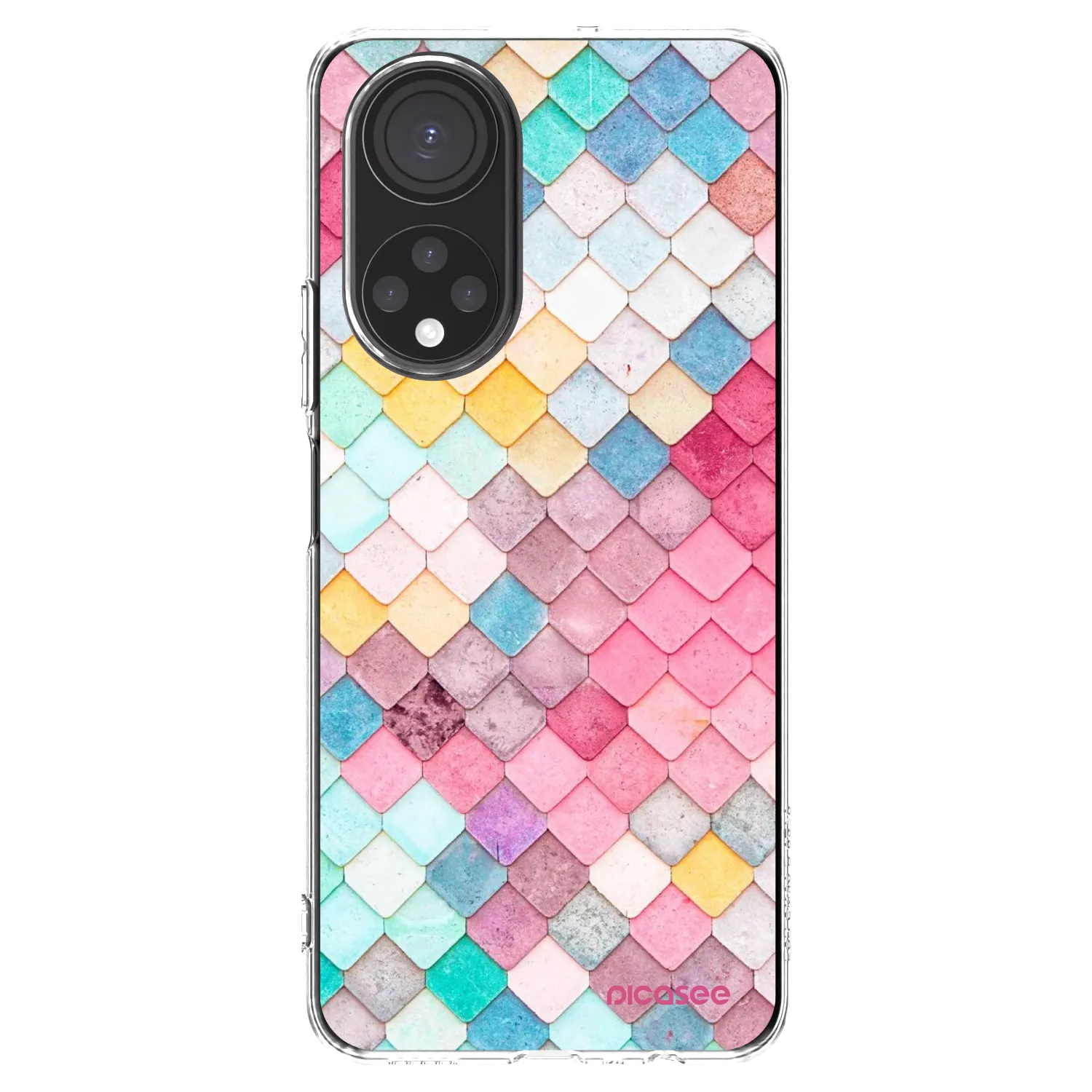 Picasee silikonska prozirna maskica za Honor X7 - Colorful roof