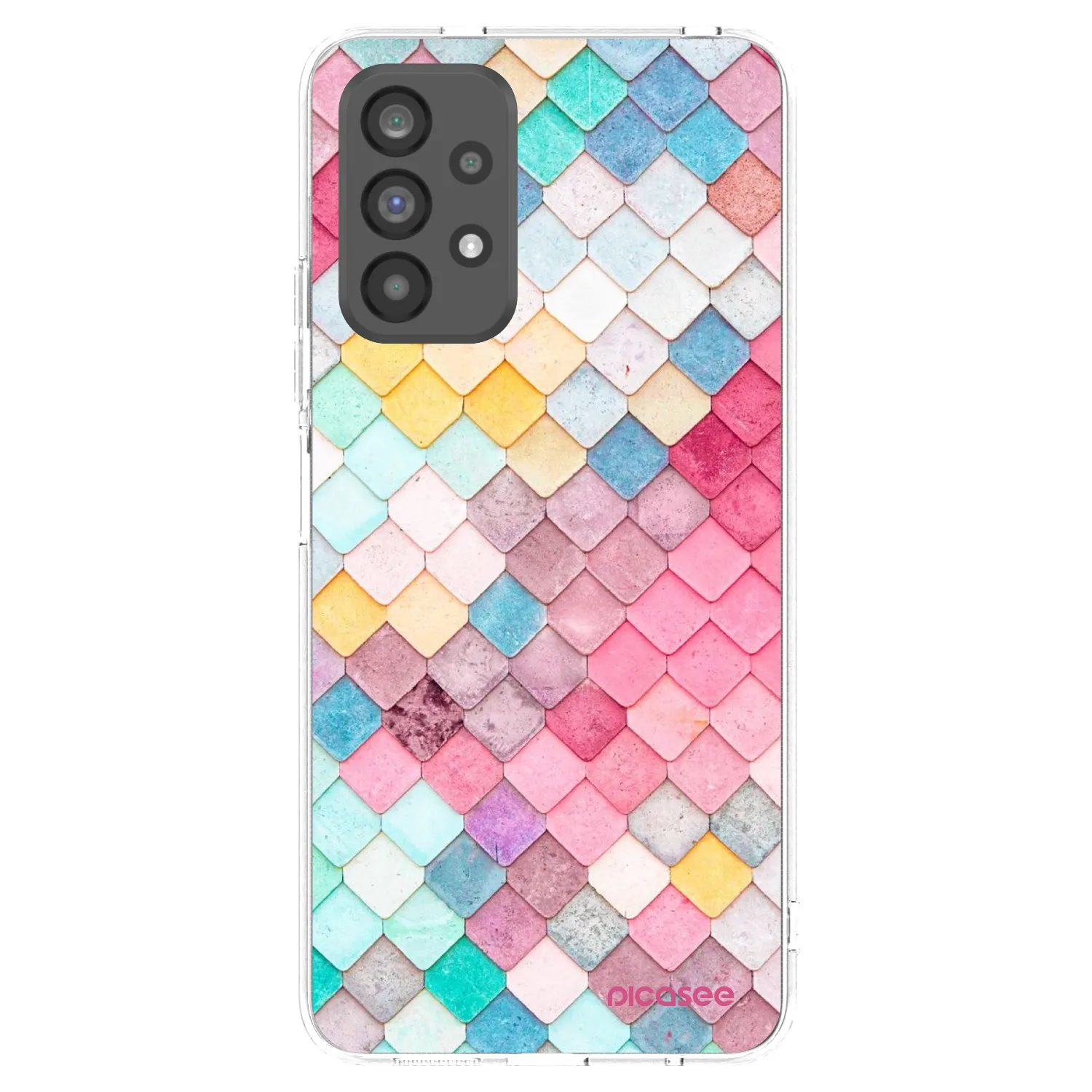 Picasee silikonska prozirna maskica za Samsung Galaxy A73 5G - Colorful roof