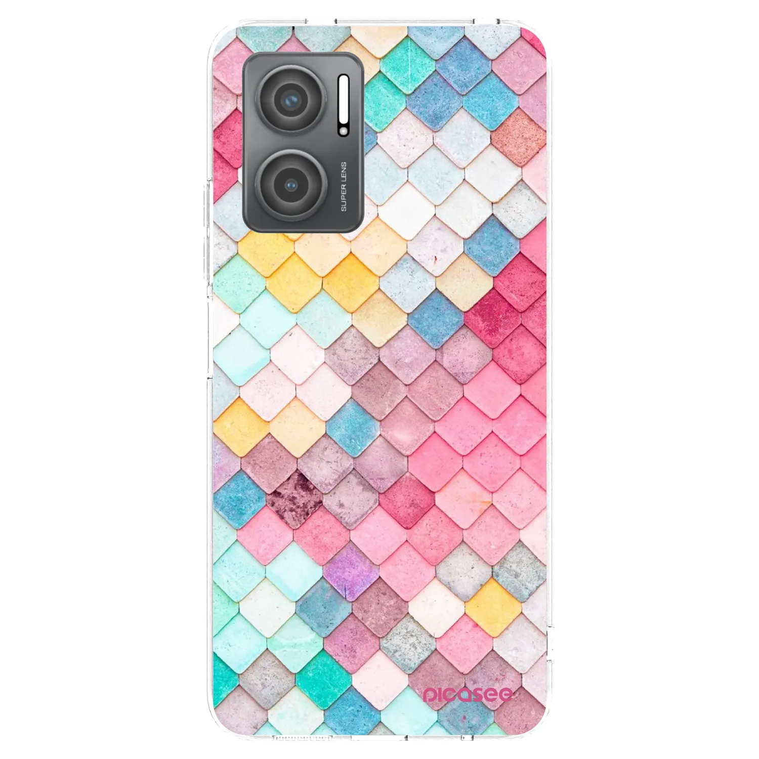 Picasee silikonska prozirna maskica za Xiaomi Redmi 10 5G - Colorful roof