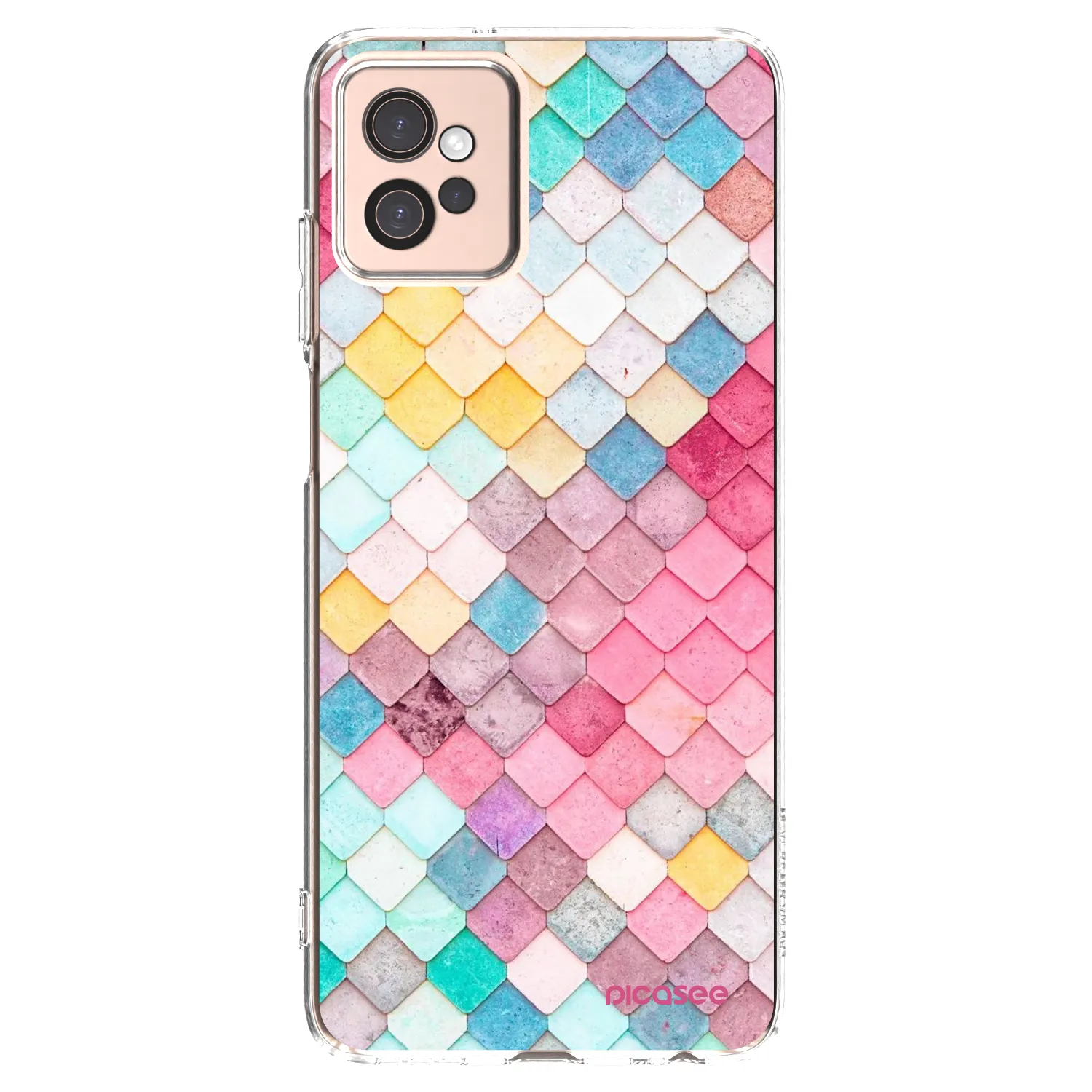 Picasee silikonska prozirna maskica za Motorola Moto G32 - Colorful roof