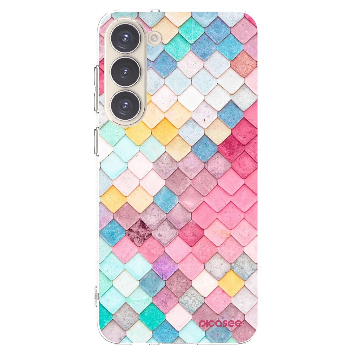 Picasee silikonska prozirna maskica za Samsung Galaxy S23+ 5G - Colorful roof