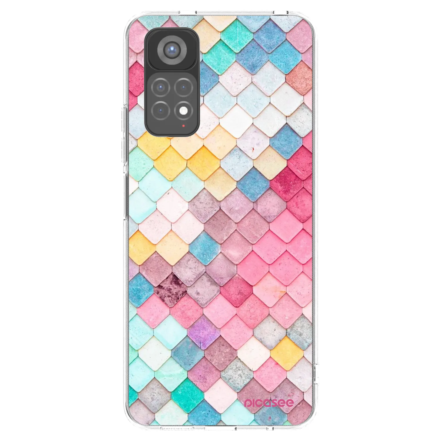 Picasee silikonska prozirna maskica za Xiaomi Redmi Note 11S 5G - Colorful roof