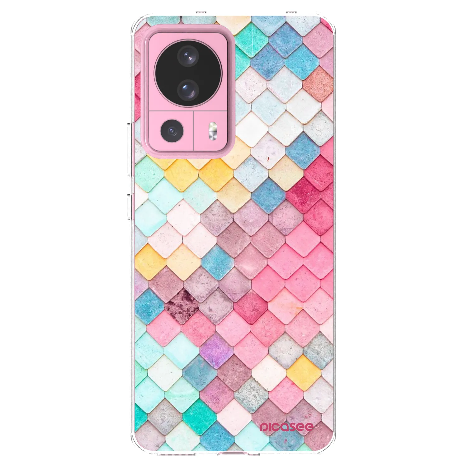 Picasee silikonska prozirna maskica za Xiaomi 13 Lite - Colorful roof