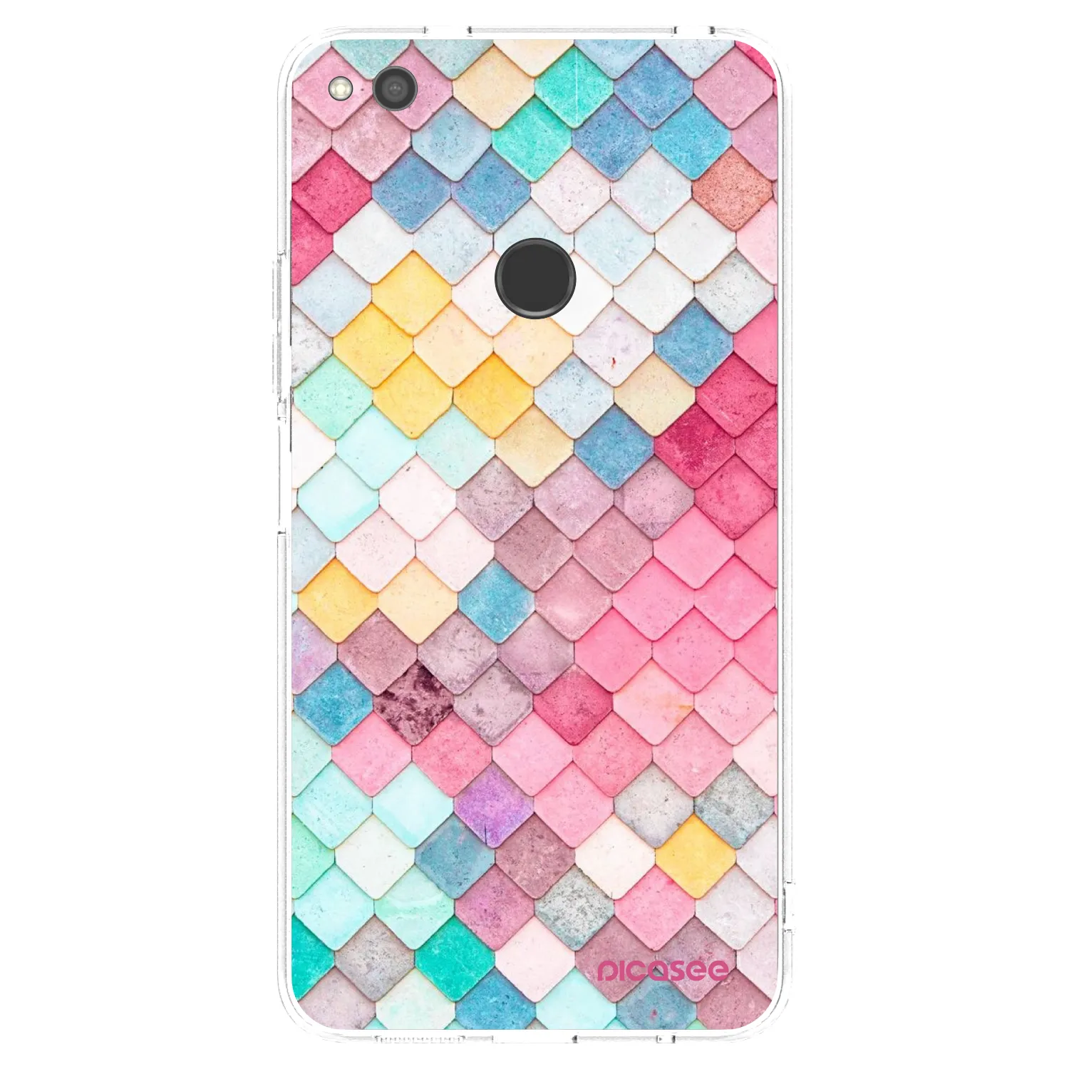 Picasee silikonska prozirna maskica za Huawei P9 Lite 2017 - Colorful roof