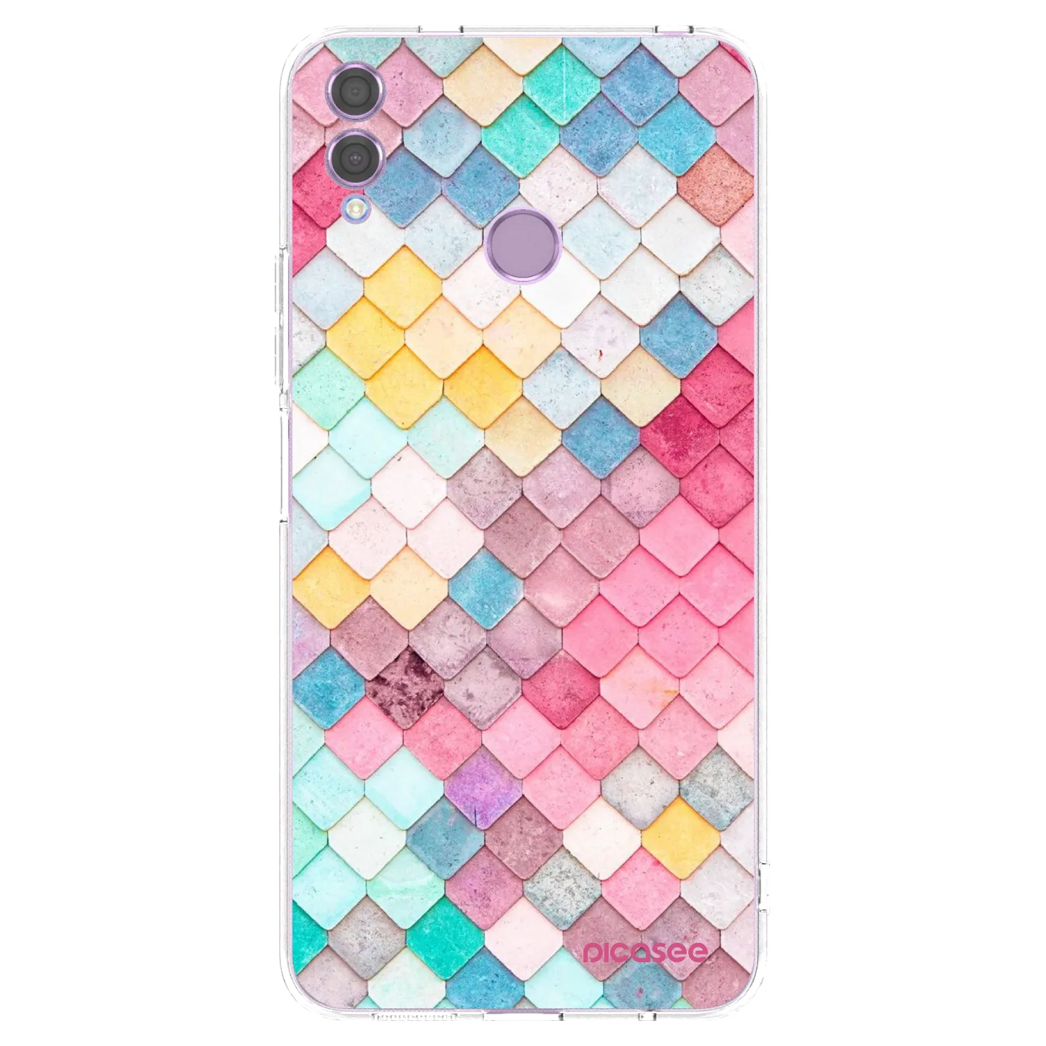 Picasee silikonska prozirna maskica za Honor 8X - Colorful roof