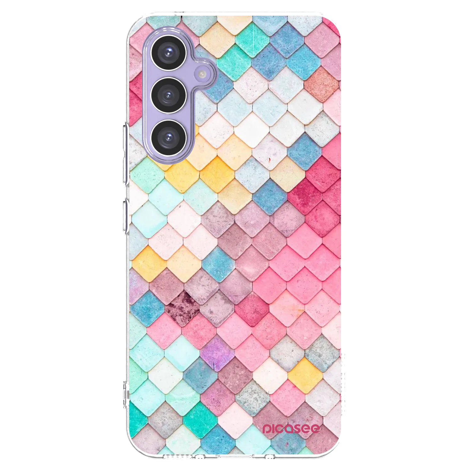 Picasee silikonska prozirna maskica za Samsung Galaxy A54 5G A546B - Colorful roof