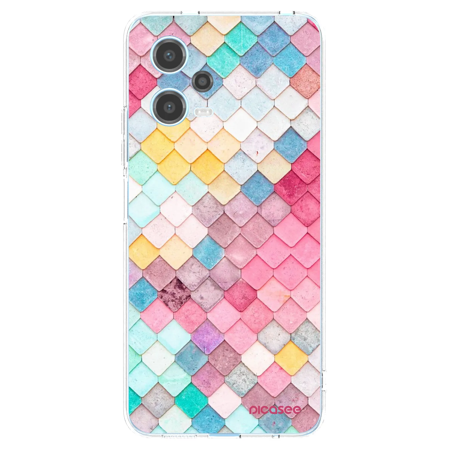 Picasee silikonska prozirna maskica za Xiaomi Redmi Note 12 5G - Colorful roof