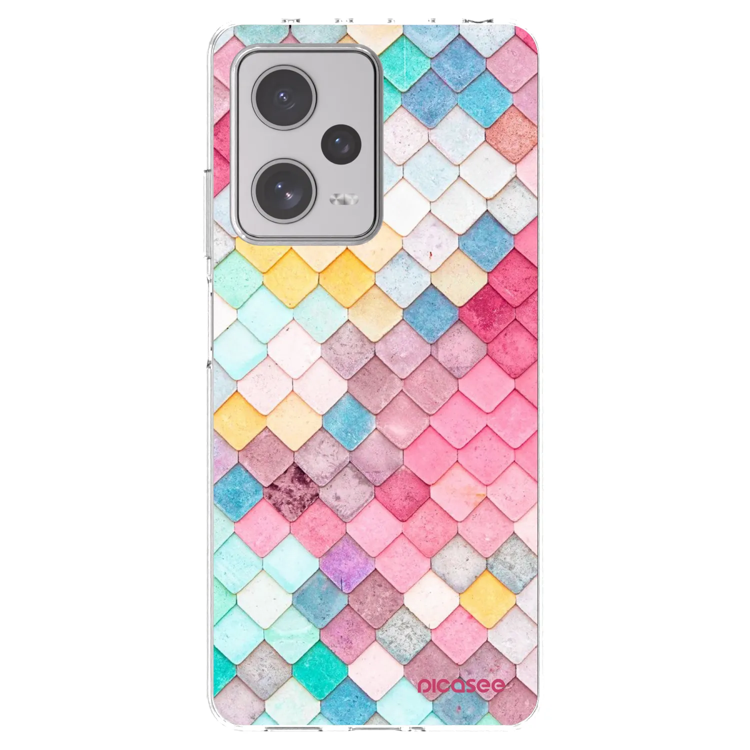 Picasee silikonska prozirna maskica za Xiaomi Redmi Note 12 Pro+ 5G - Colorful roof