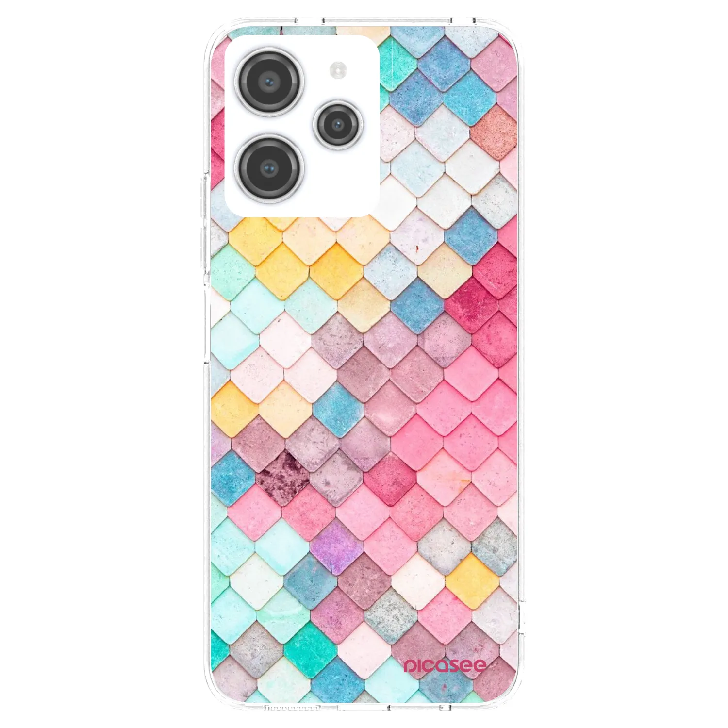Picasee silikonska prozirna maskica za Xiaomi Redmi 12 4G - Colorful roof