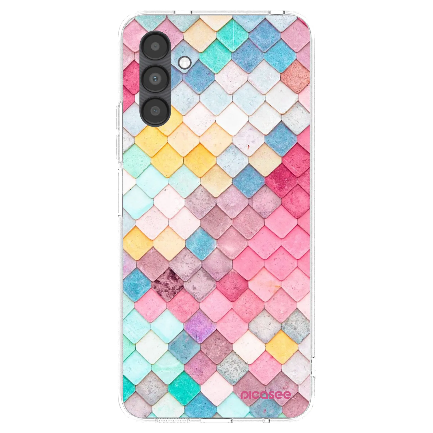 Picasee silikonska prozirna maskica za Samsung Galaxy A04s A047F - Colorful roof