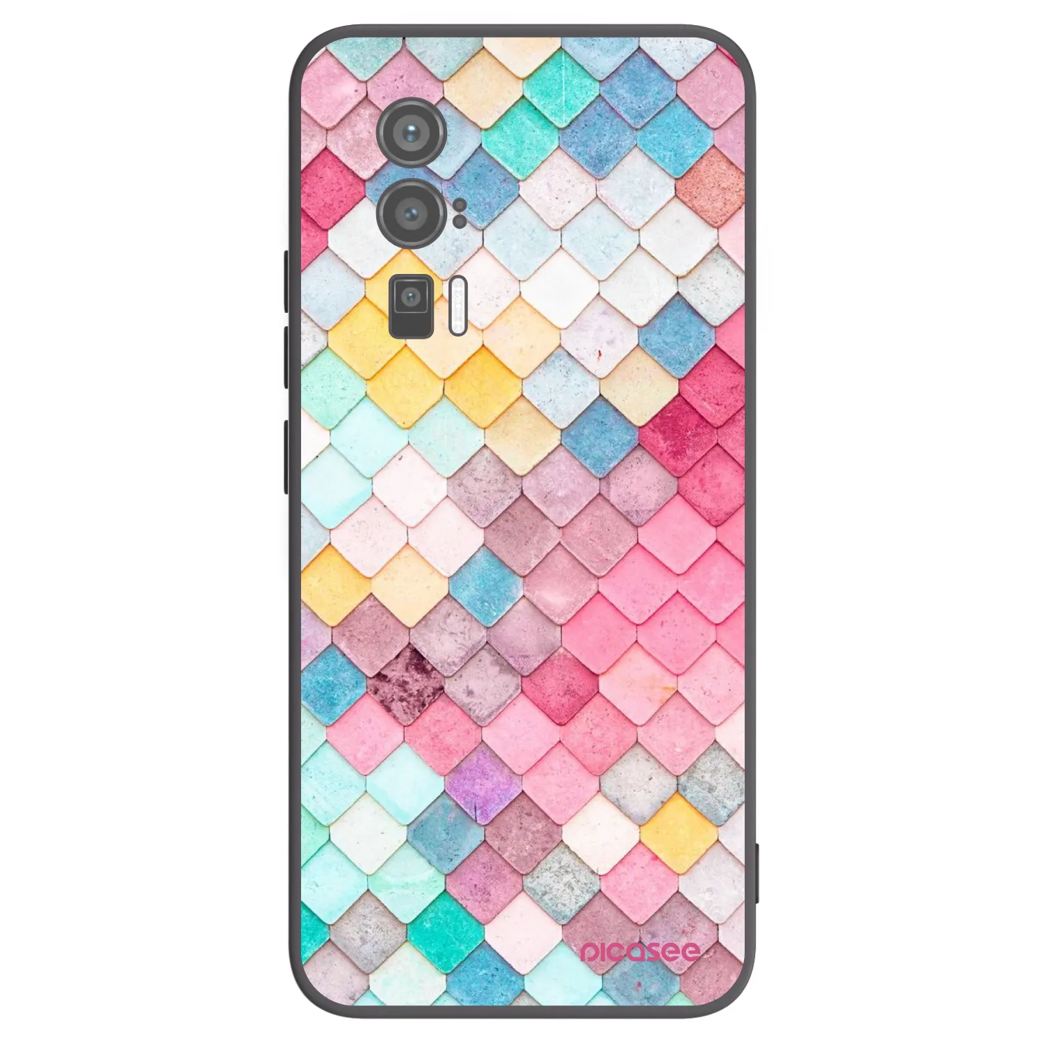 Picasee crna silikonska maskica za Xiaomi Poco F5 Pro 5G - Colorful roof