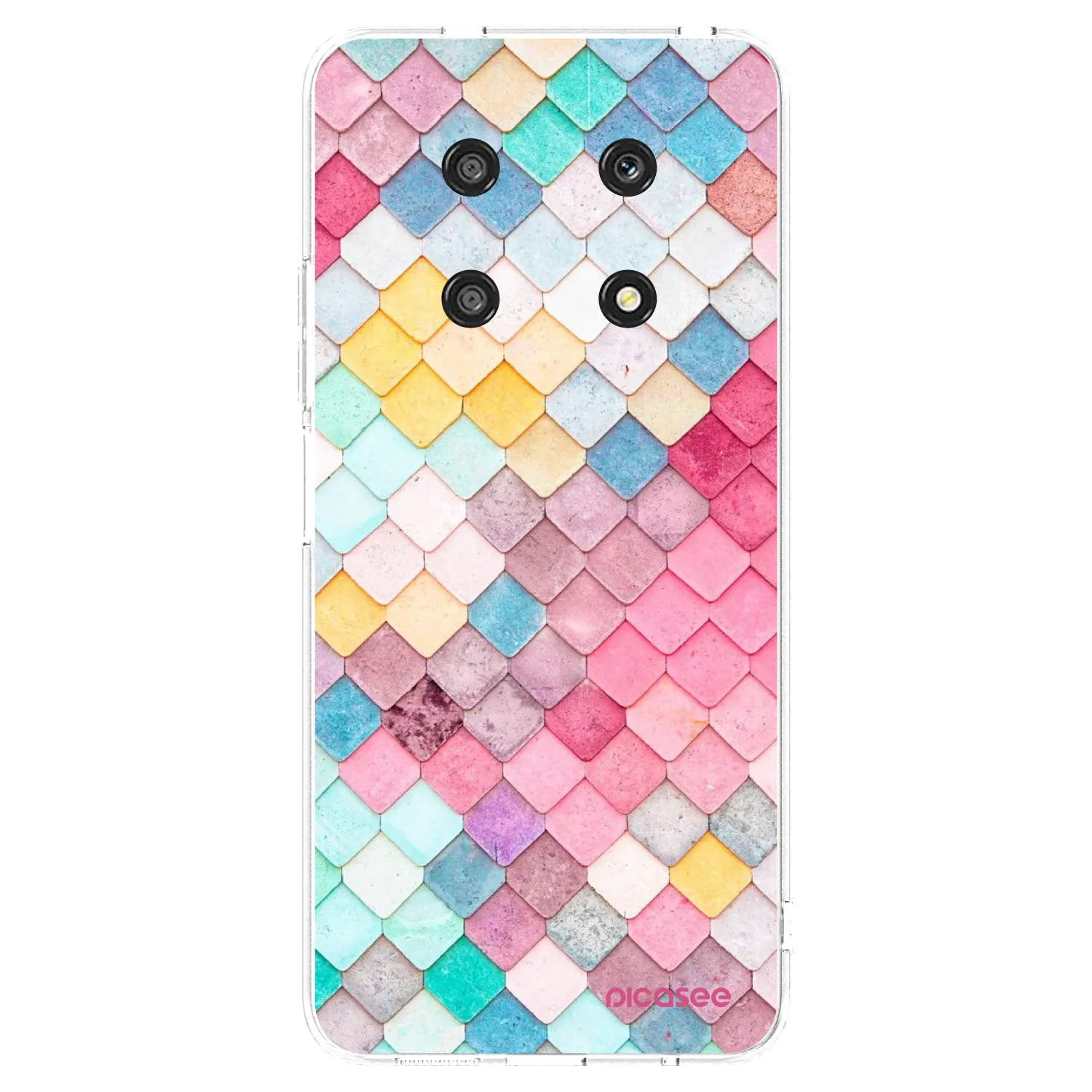 Picasee silikonska prozirna maskica za Honor Magic4 Lite 5G - Colorful roof