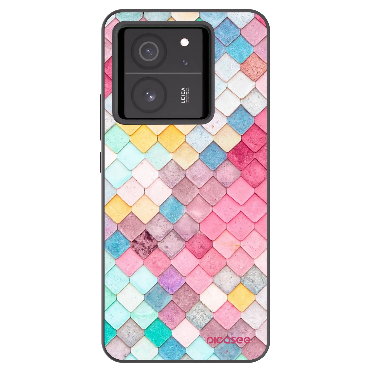 Picasee crna silikonska maskica za Xiaomi 13T - Colorful roof