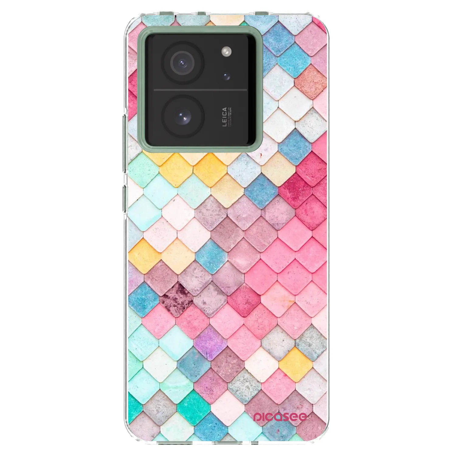 Picasee silikonska prozirna maskica za Xiaomi 13T Pro - Colorful roof