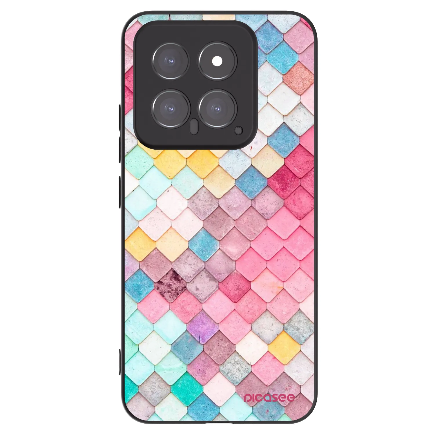 Picasee crna silikonska maskica za Xiaomi 14 - Colorful roof