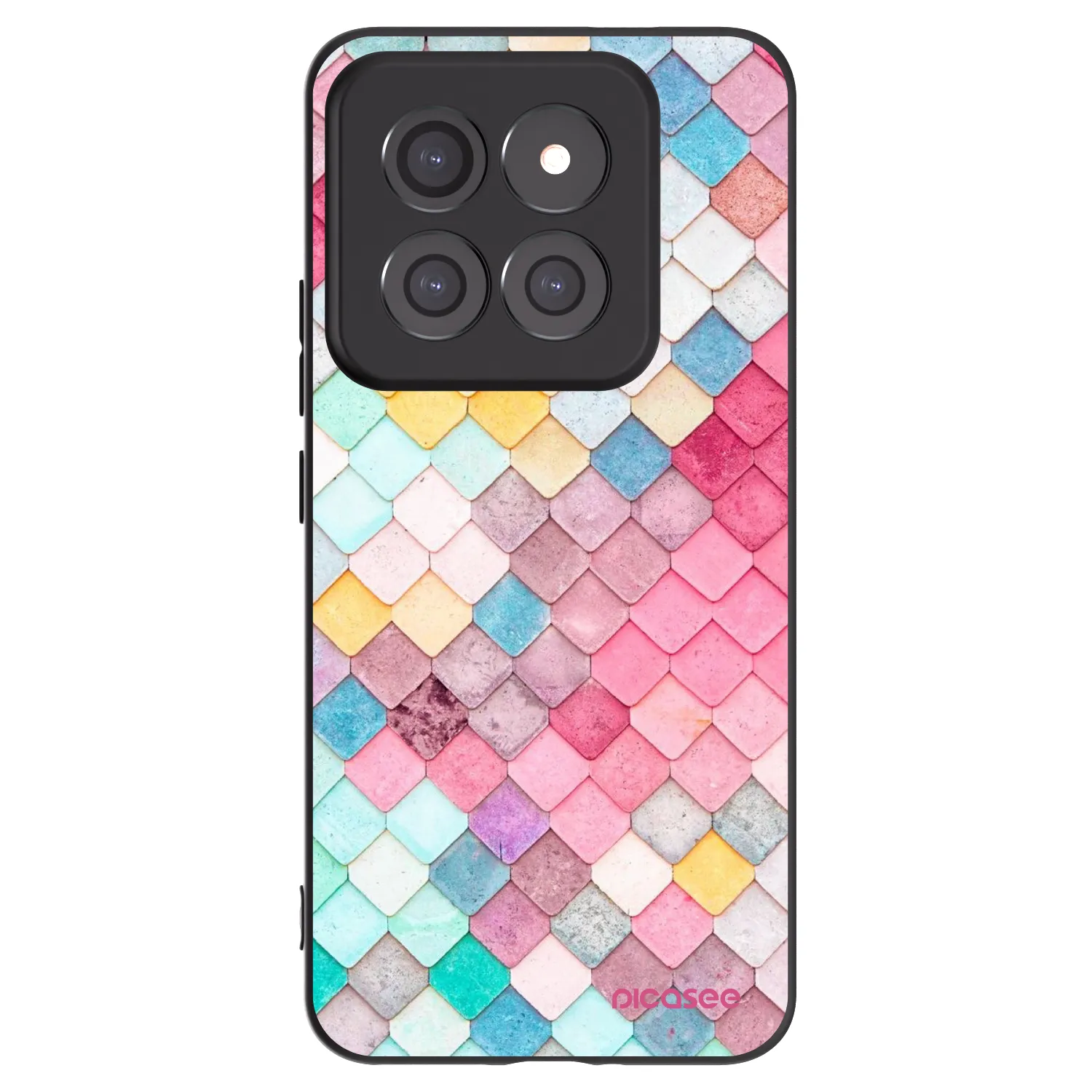 Picasee crna silikonska maskica za Xiaomi 14 Pro - Colorful roof