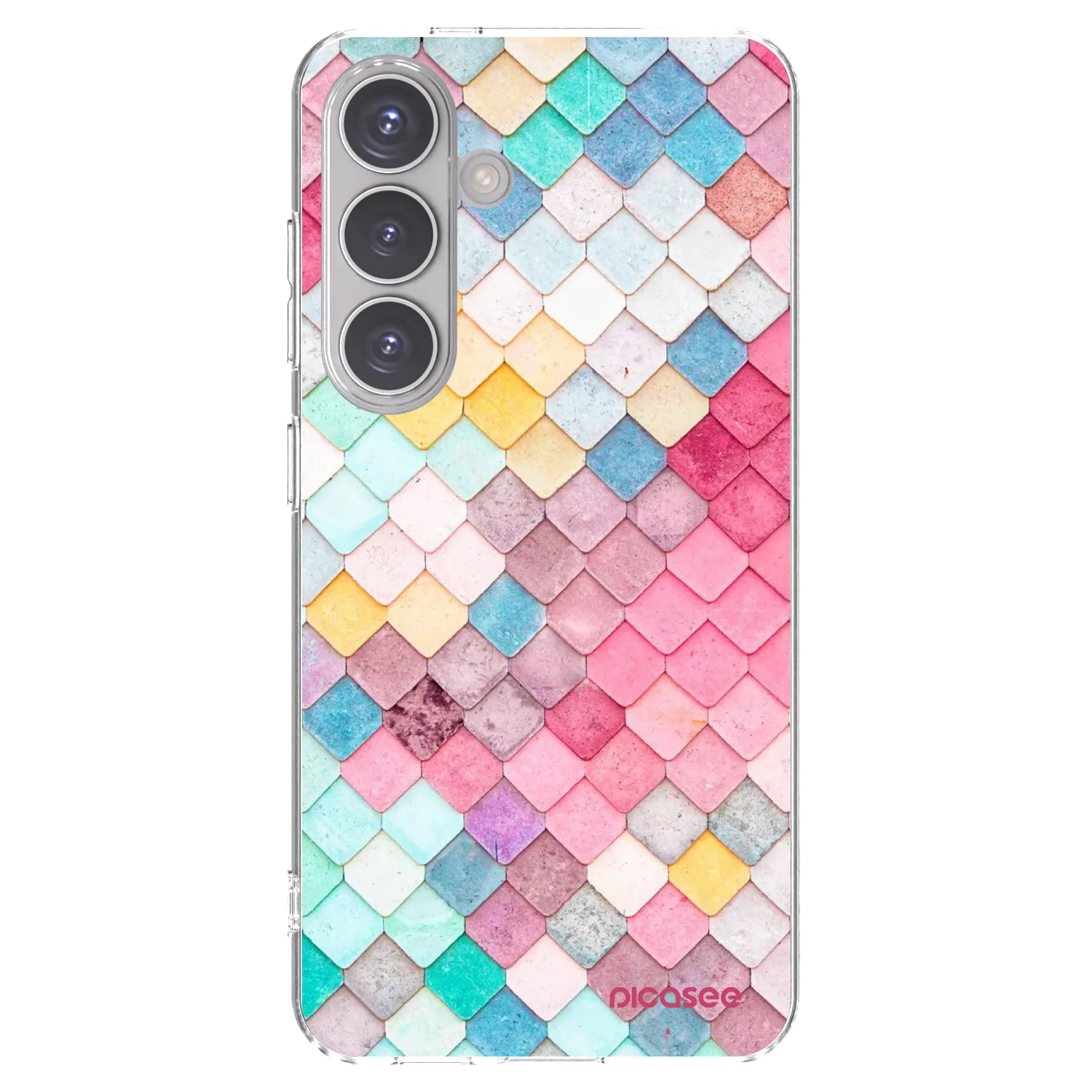 Picasee silikonska prozirna maskica za Samsung Galaxy S24 S921B 5G - Colorful roof