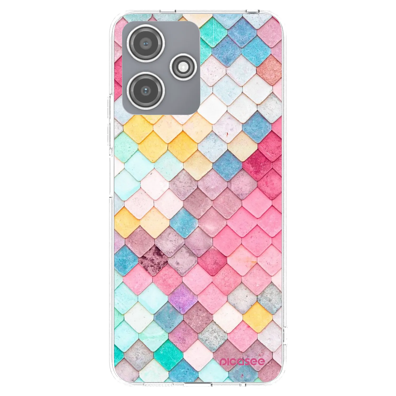 Picasee silikonska prozirna maskica za Xiaomi Redmi 12 5G - Colorful roof