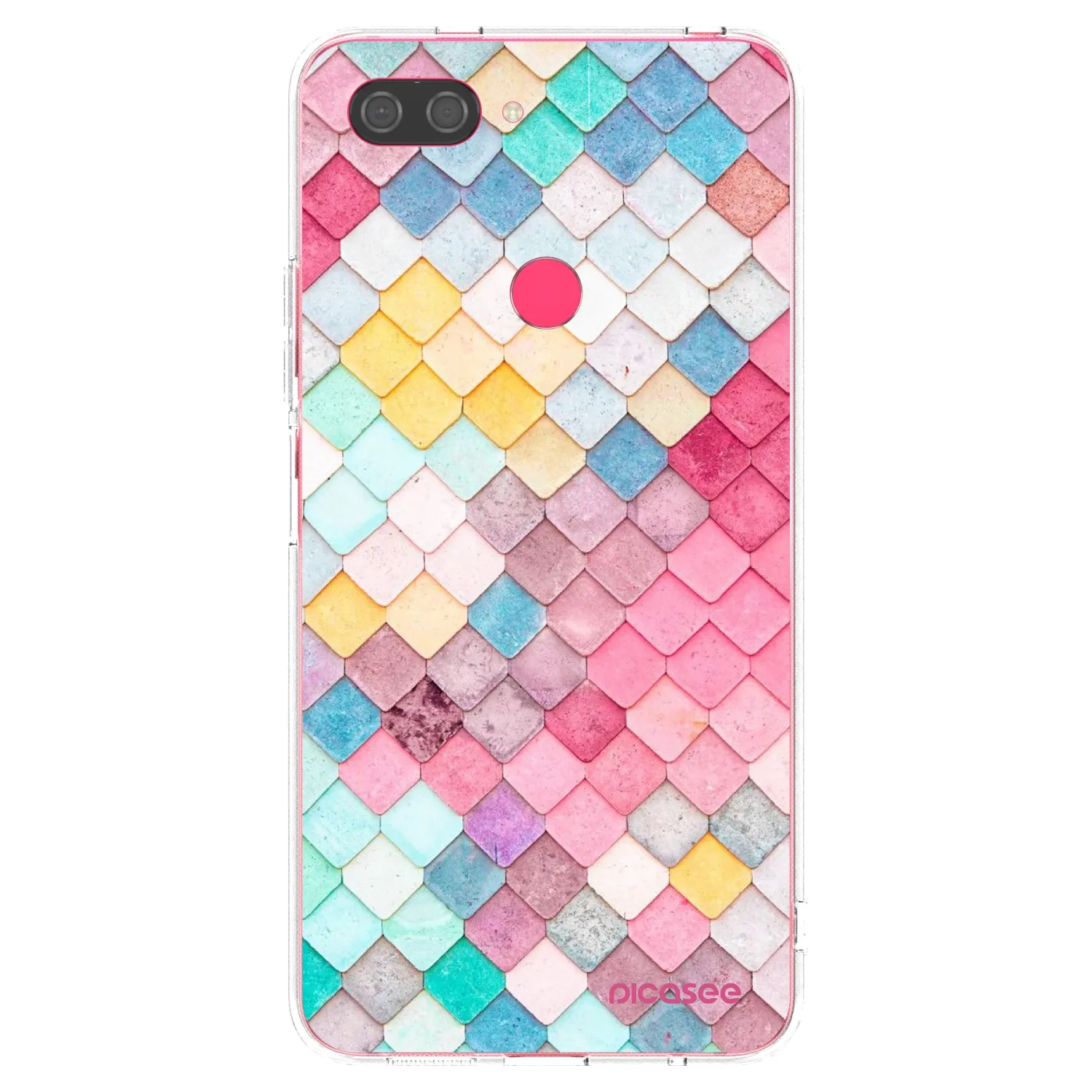 Picasee silikonska prozirna maskica za Xiaomi Mi 8 Lite - Colorful roof