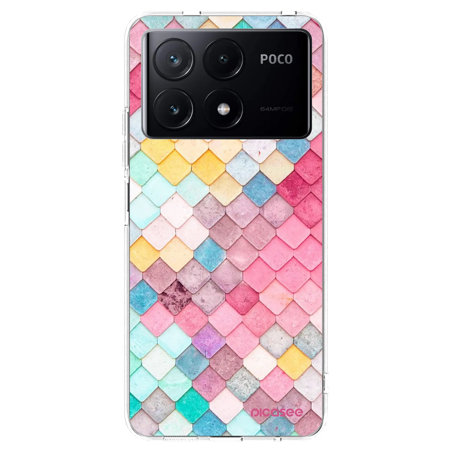 Picasee silikonska prozirna maskica za Xiaomi Poco X6 Pro - Colorful roof