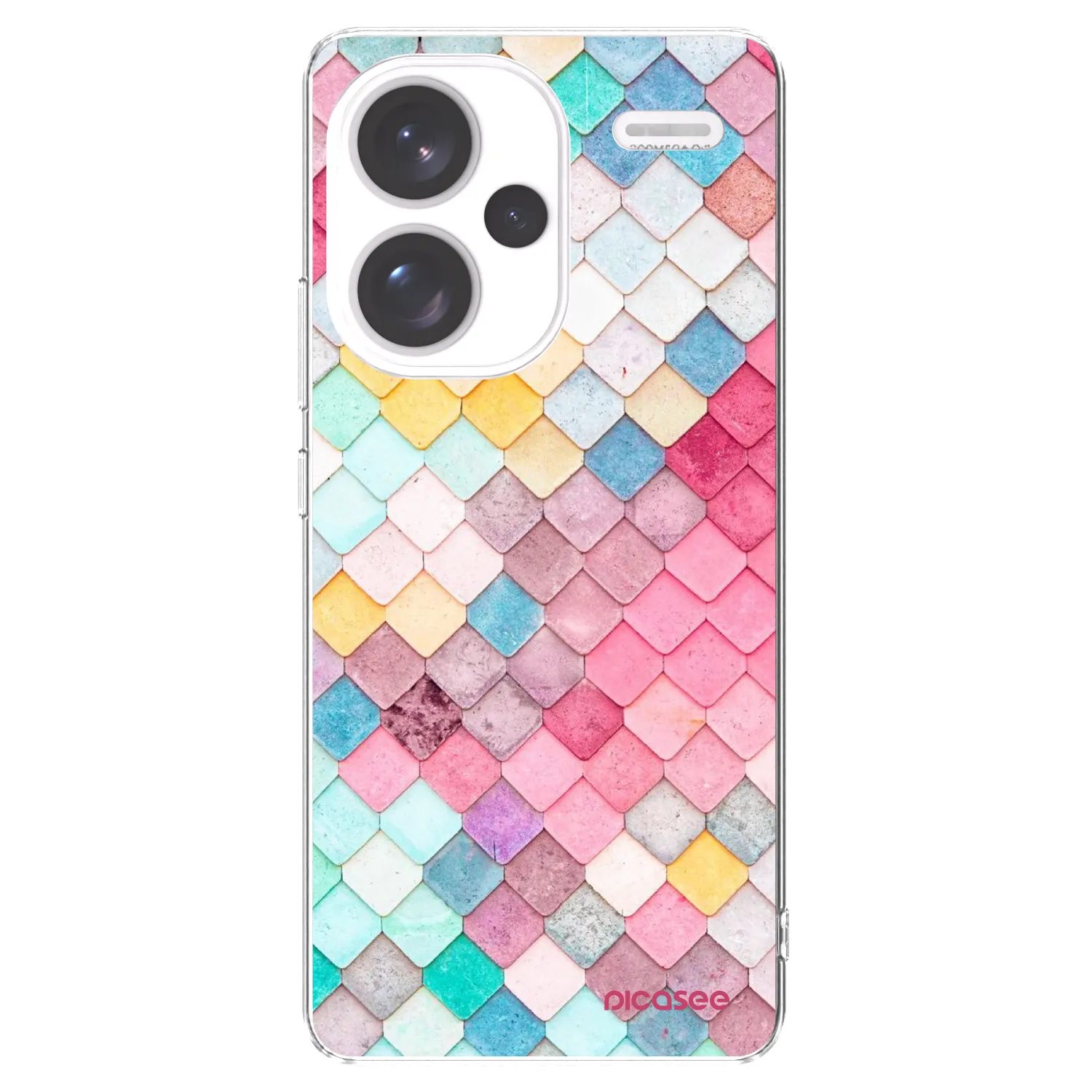 Picasee silikonska prozirna maskica za Xiaomi Redmi Note 13 Pro+ 5G - Colorful roof
