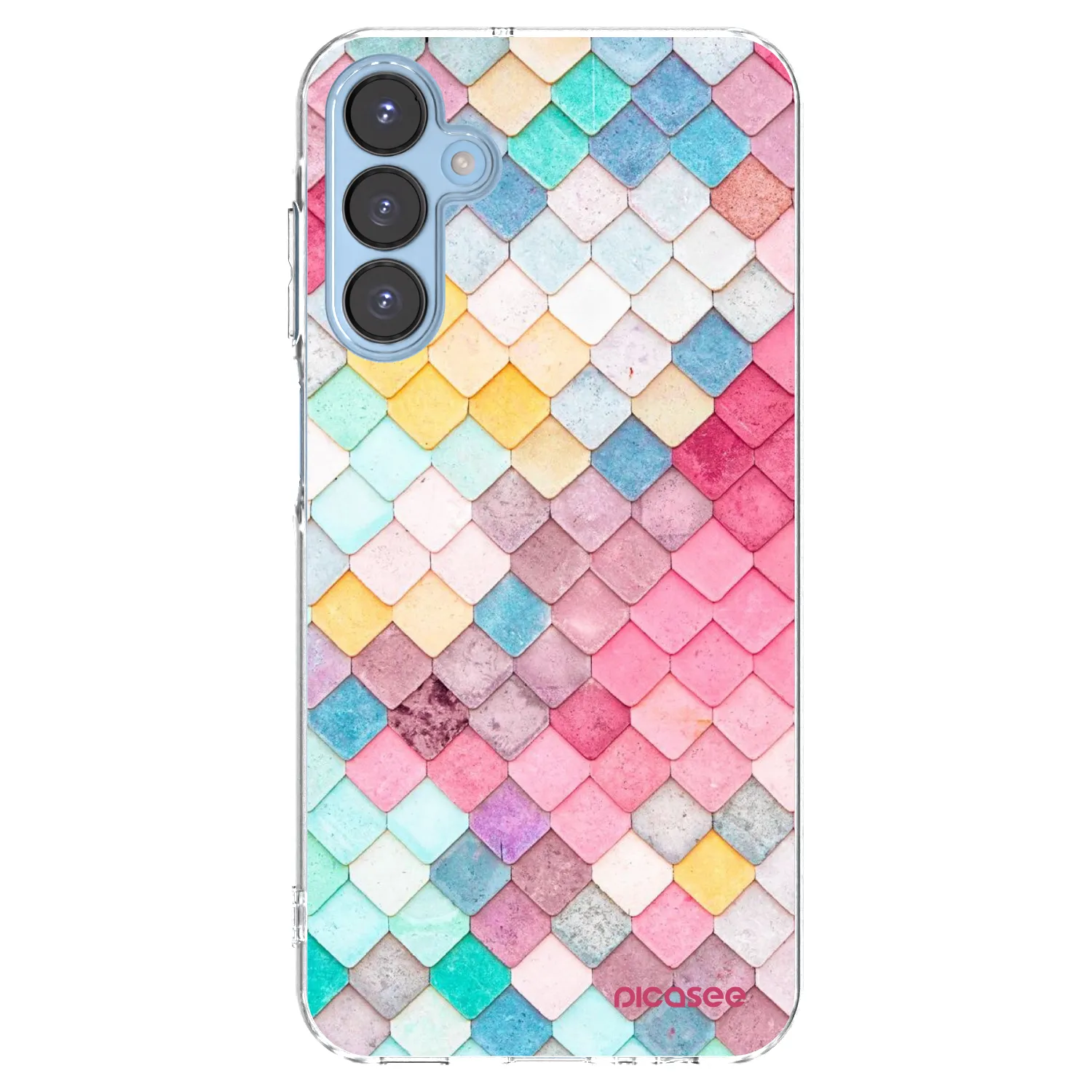 Picasee silikonska prozirna maskica za Samsung Galaxy A15 A156B 5G - Colorful roof
