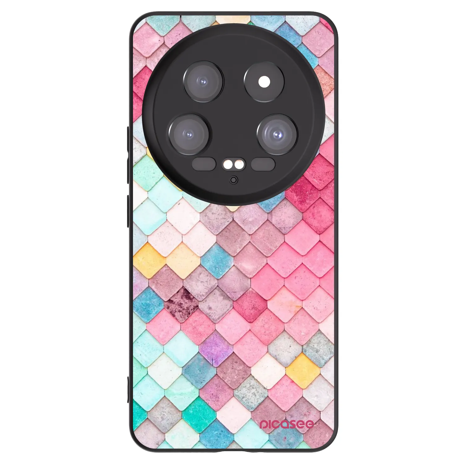 Picasee crna silikonska maskica za Xiaomi 14 Ultra - Colorful roof