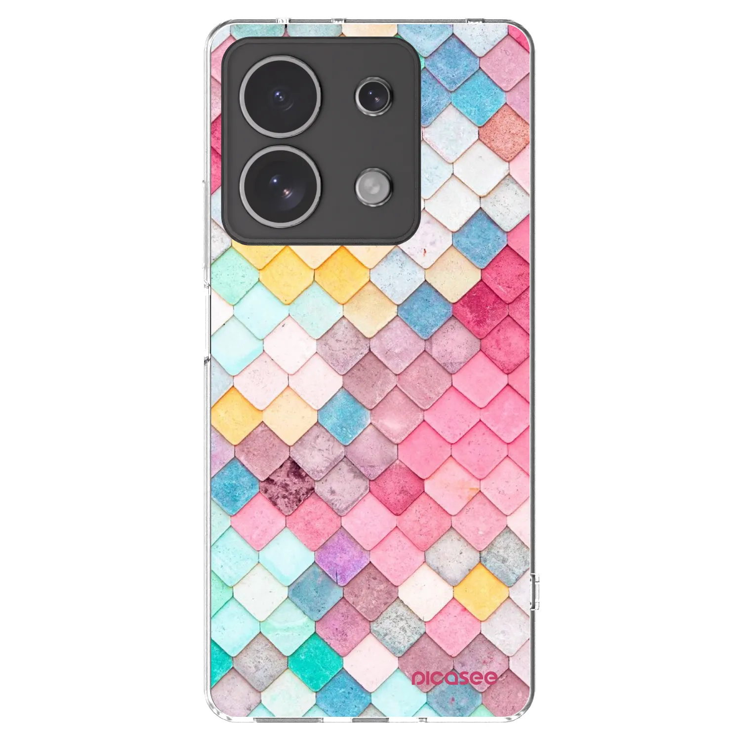 Picasee silikonska prozirna maskica za Xiaomi Redmi Note 13 4G - Colorful roof