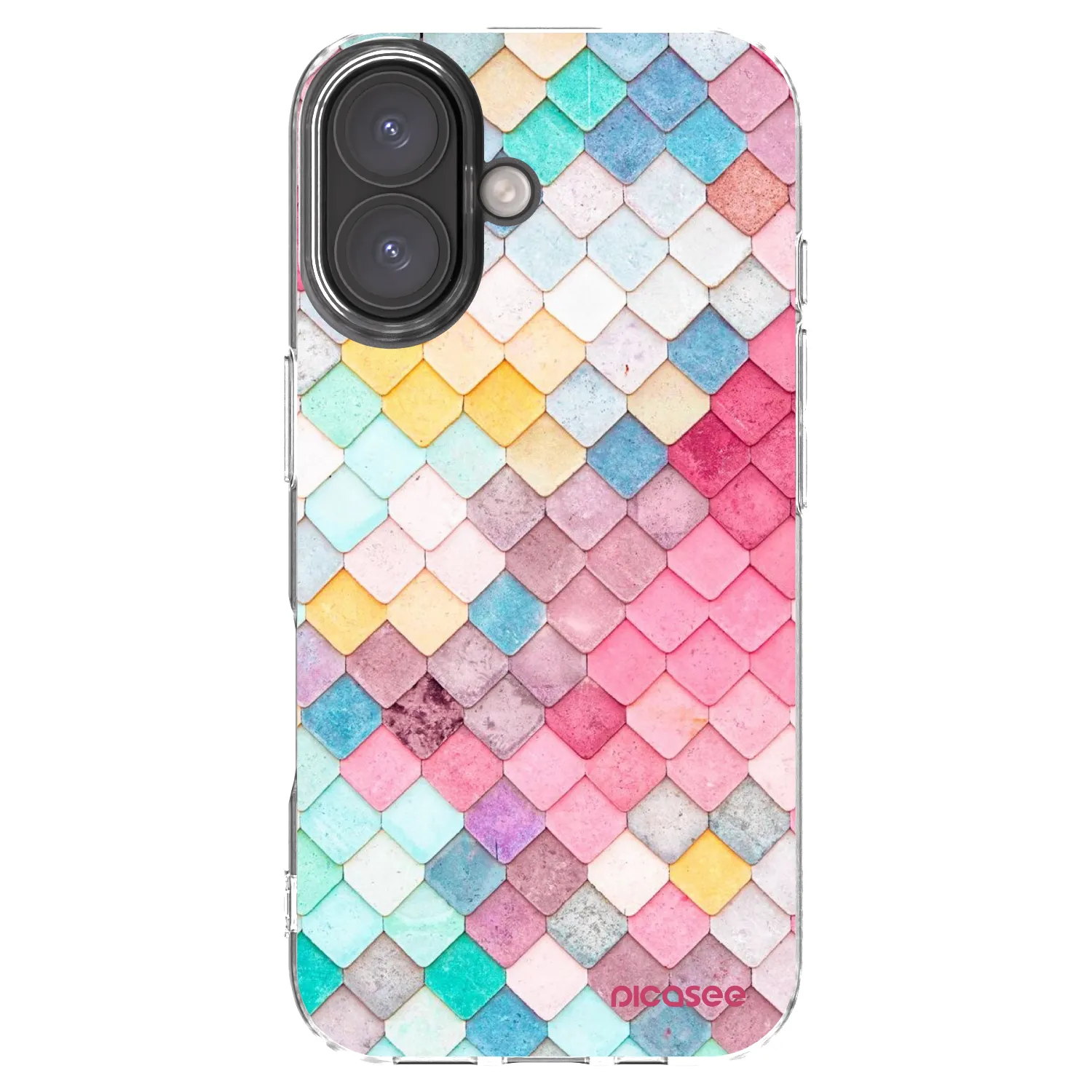 Picasee silikonska prozirna maskica za Apple iPhone 16 - Colorful roof
