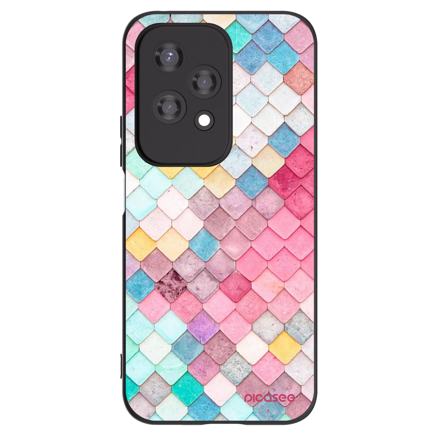 Picasee crna silikonska maskica za Honor 200 Lite - Colorful roof