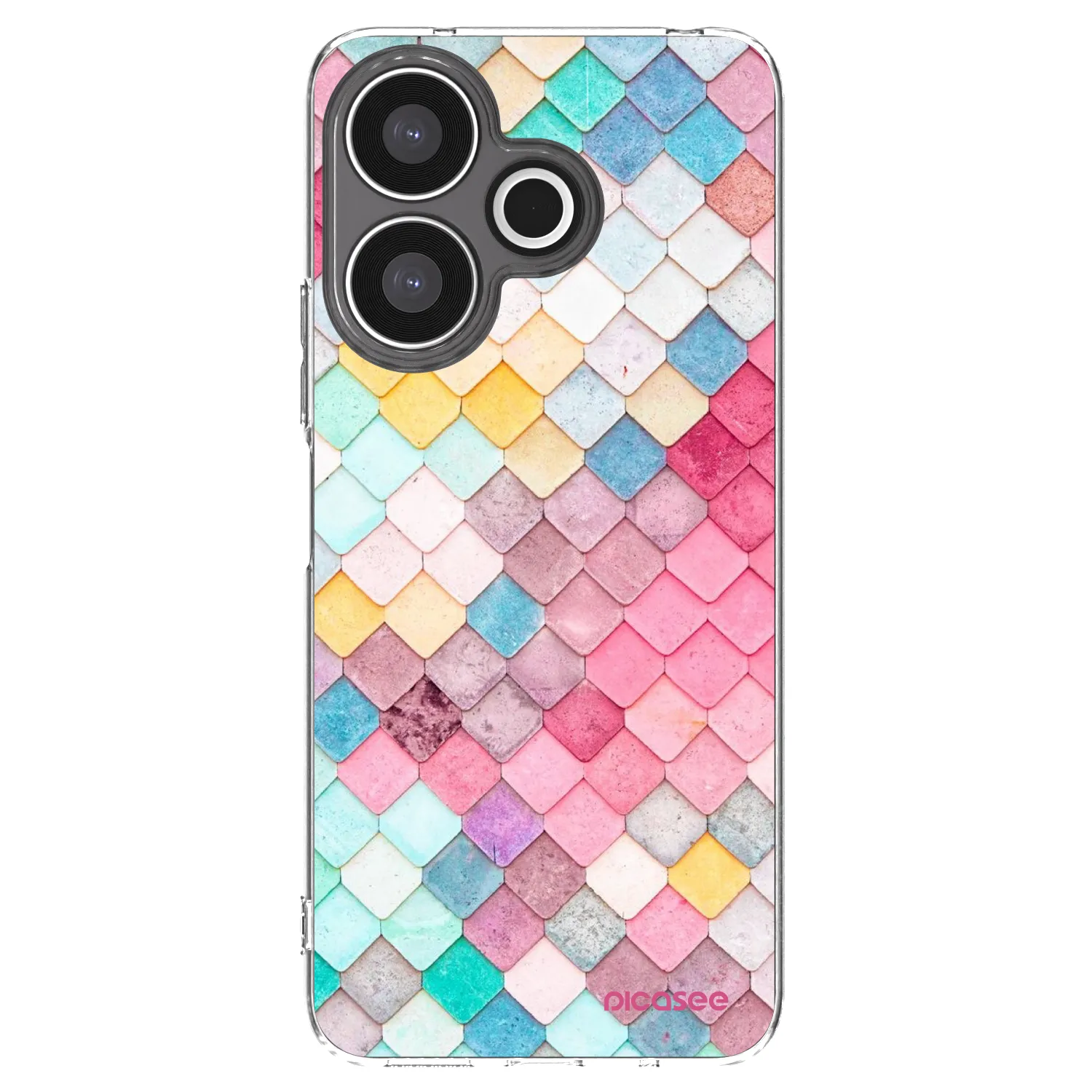 Picasee silikonska prozirna maskica za Xiaomi Redmi 13 4G - Colorful roof