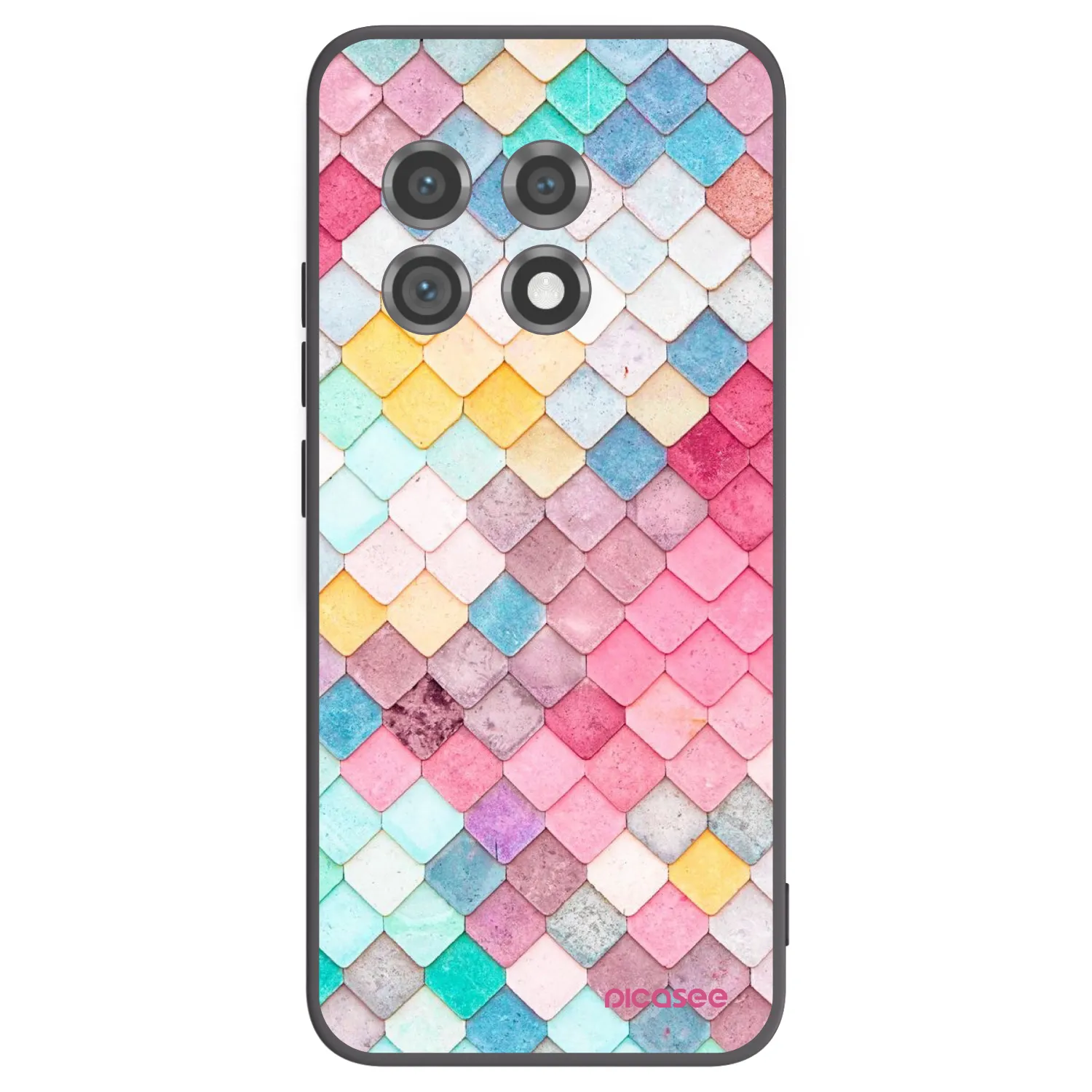 Picasee crna silikonska maskica za OnePlus 11 5G - Colorful roof