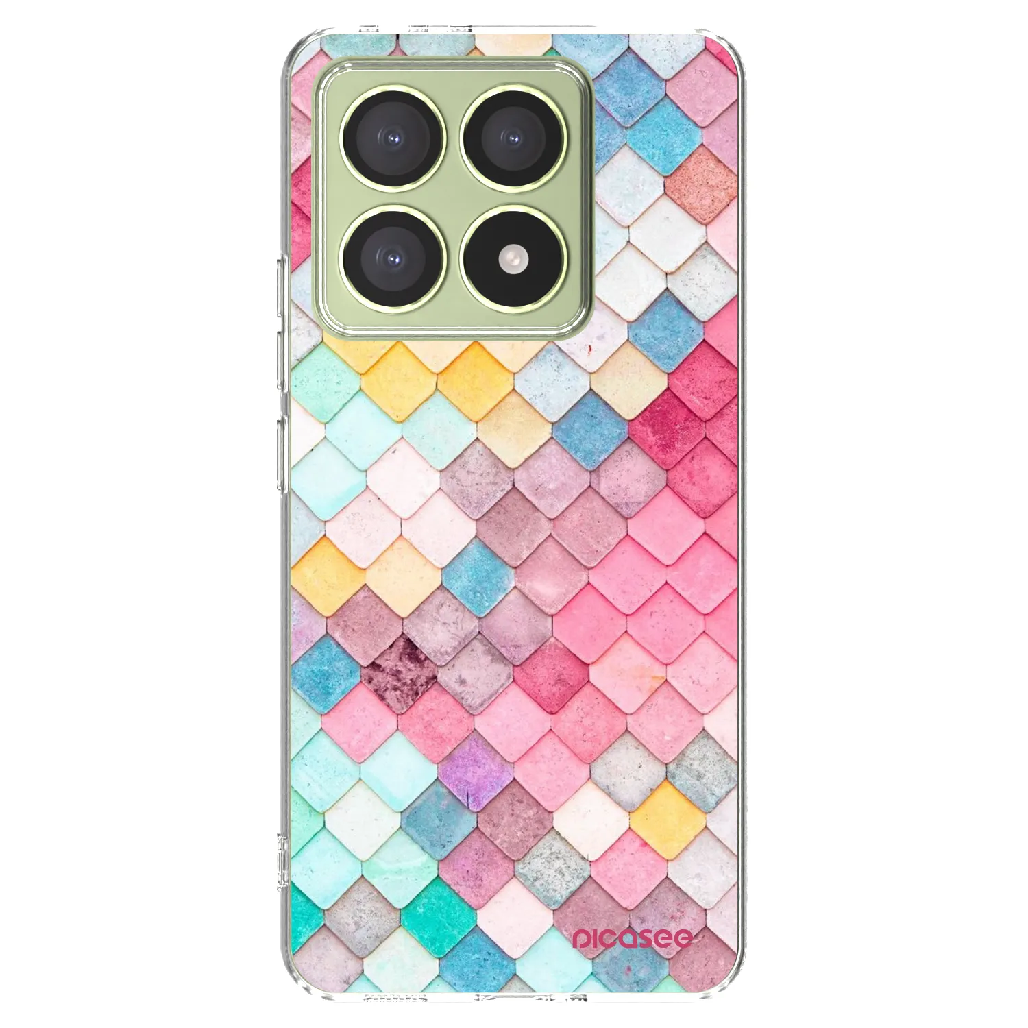 Picasee silikonska prozirna maskica za Xiaomi 14T - Colorful roof