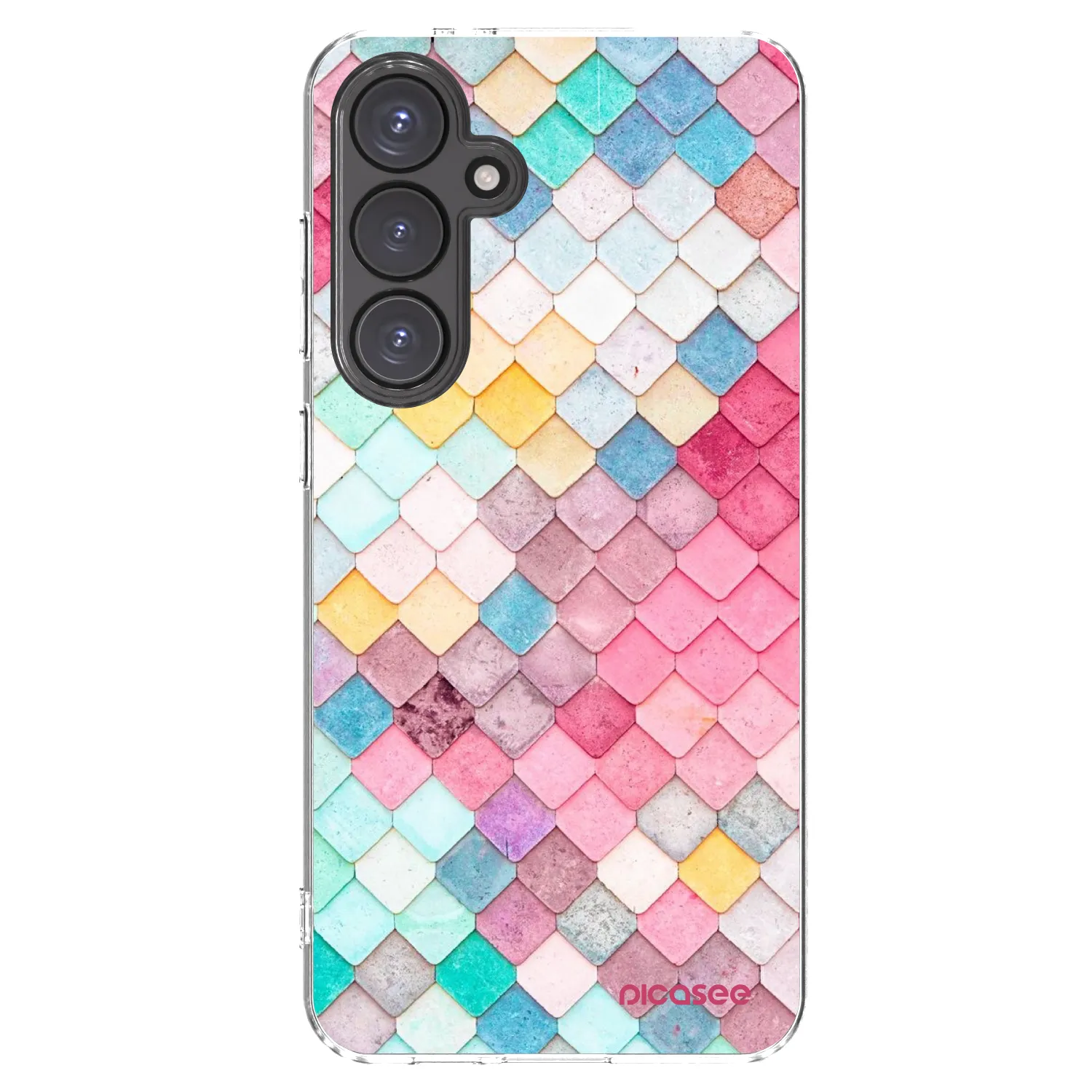Picasee silikonska prozirna maskica za Samsung Galaxy S24 FE S721B - Colorful roof