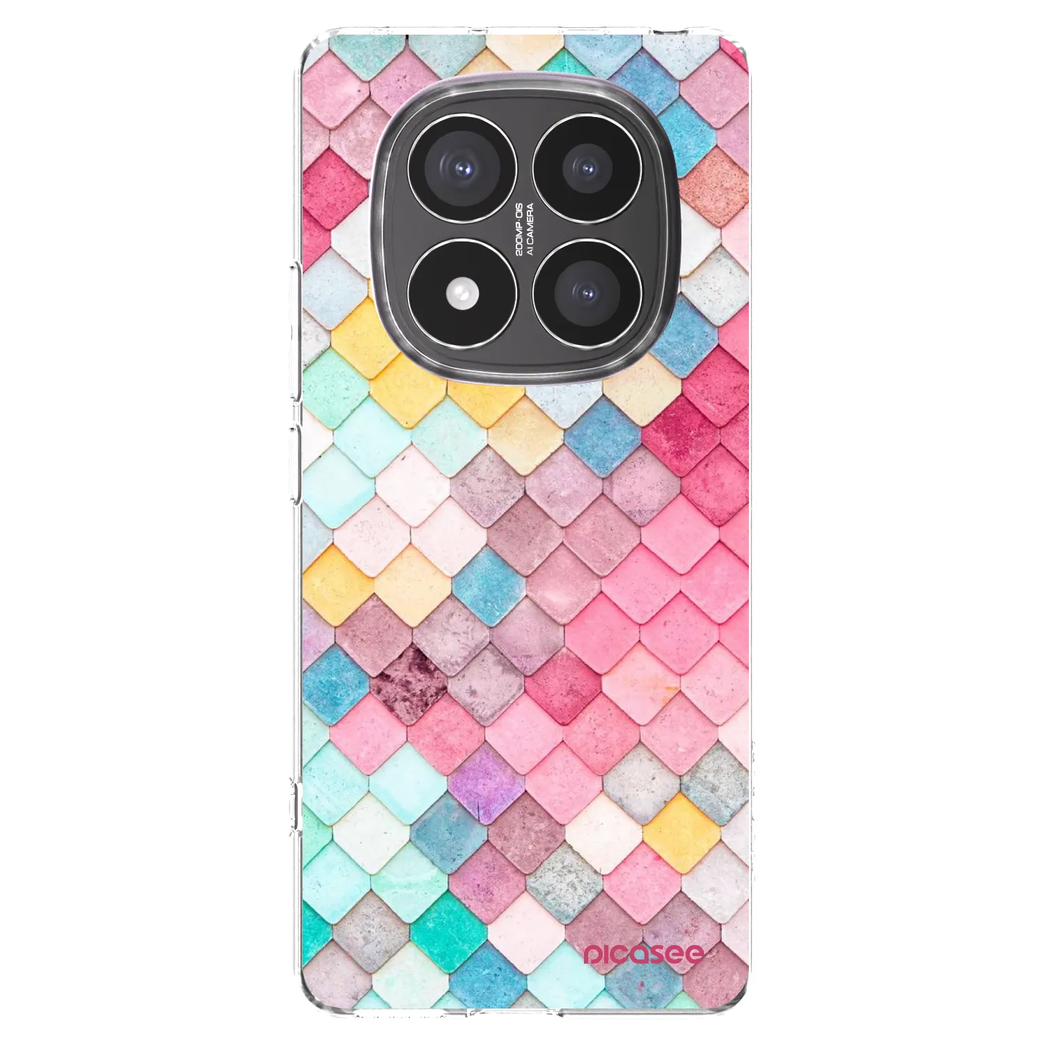 Picasee silikonska prozirna maskica za Xiaomi Redmi Note 14 Pro+ 5G - Colorful roof