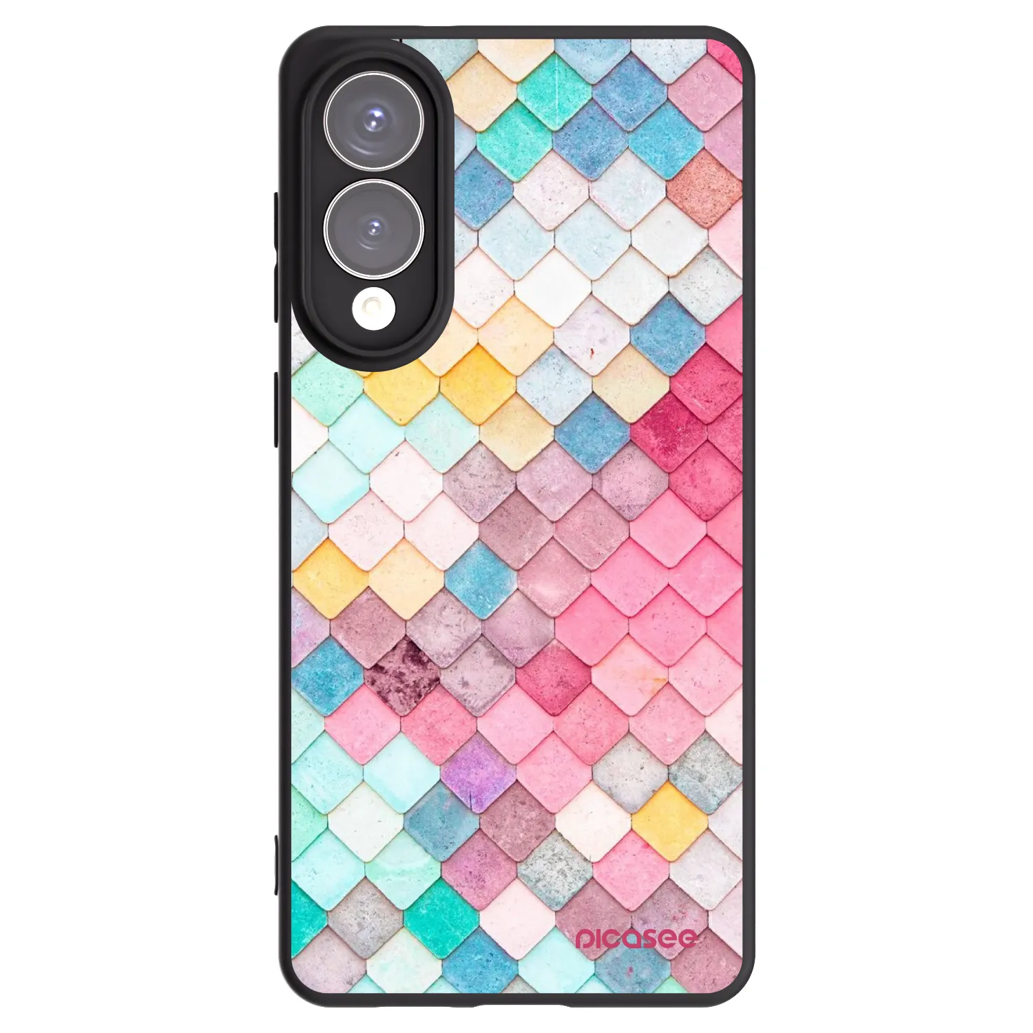 Picasee crna silikonska maskica za Samsung Galaxy S25 Edge 5G - Colorful roof