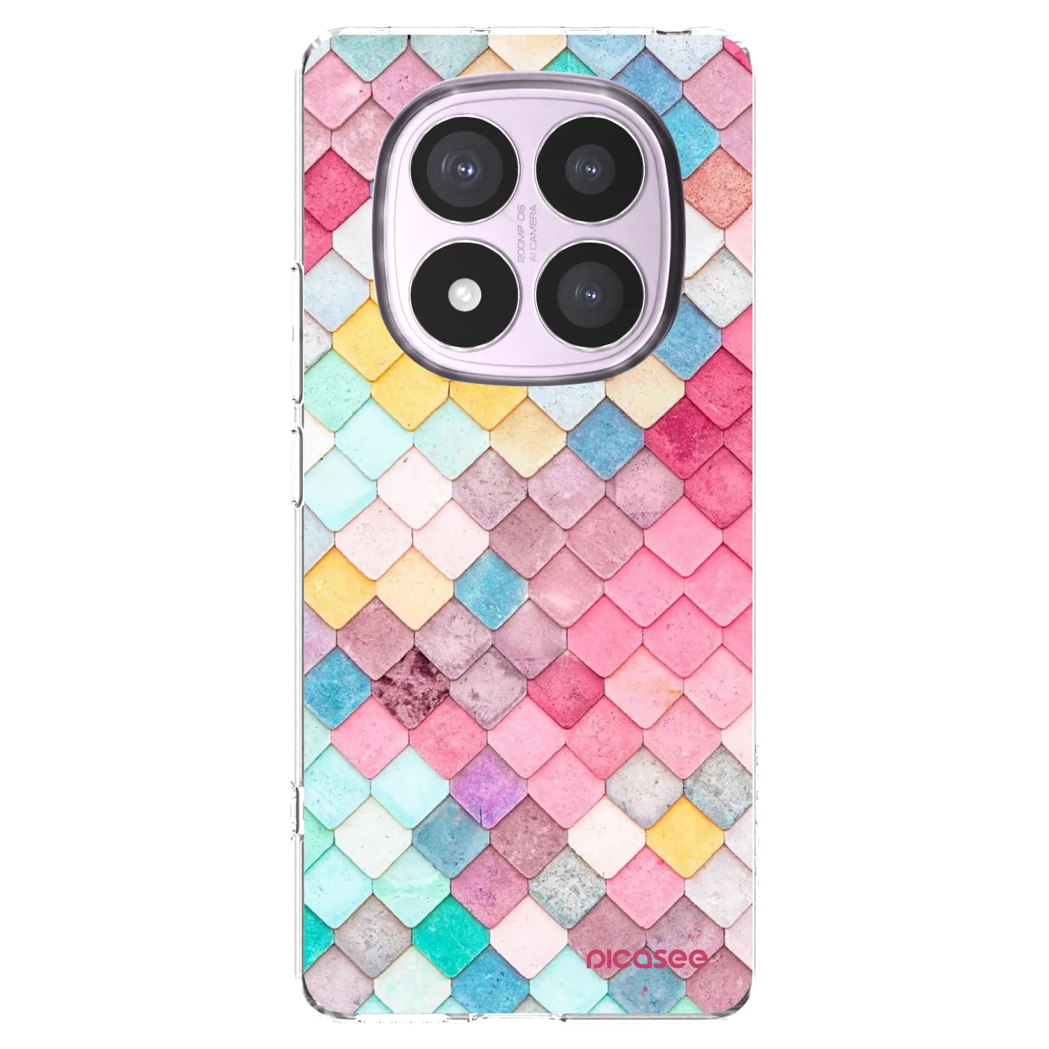 Picasee silikonska prozirna maskica za Xiaomi Redmi Note 14 Pro 4G - Colorful roof