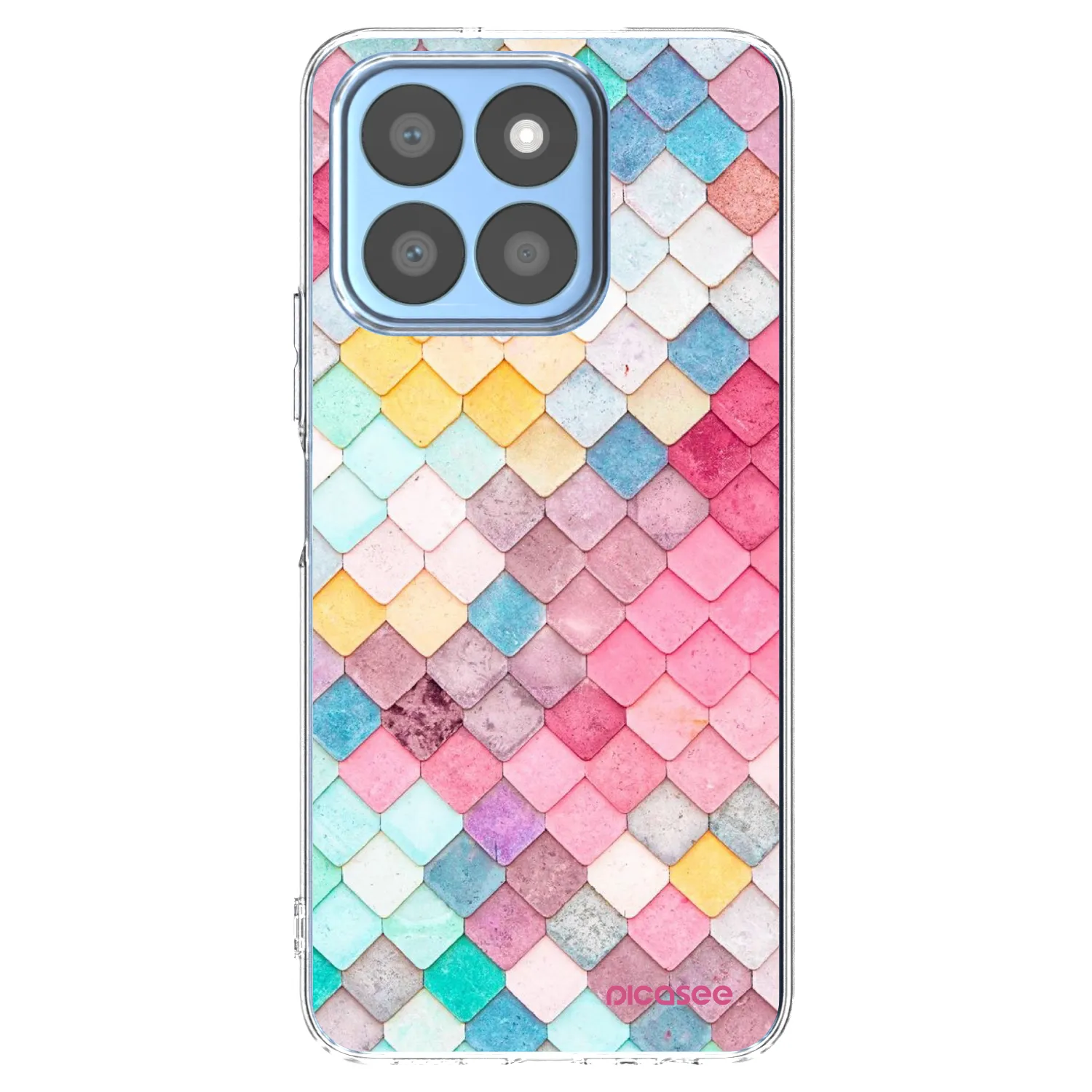 Picasee silikonska prozirna maskica za Honor X8c - Colorful roof