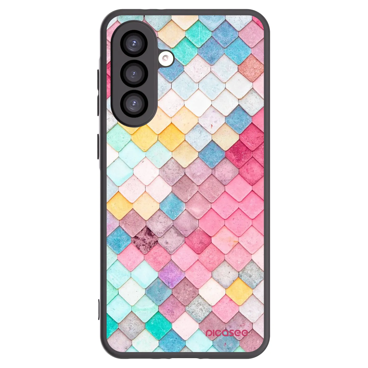 Picasee crna silikonska maskica za Samsung Galaxy A26 5G A266B - Colorful roof