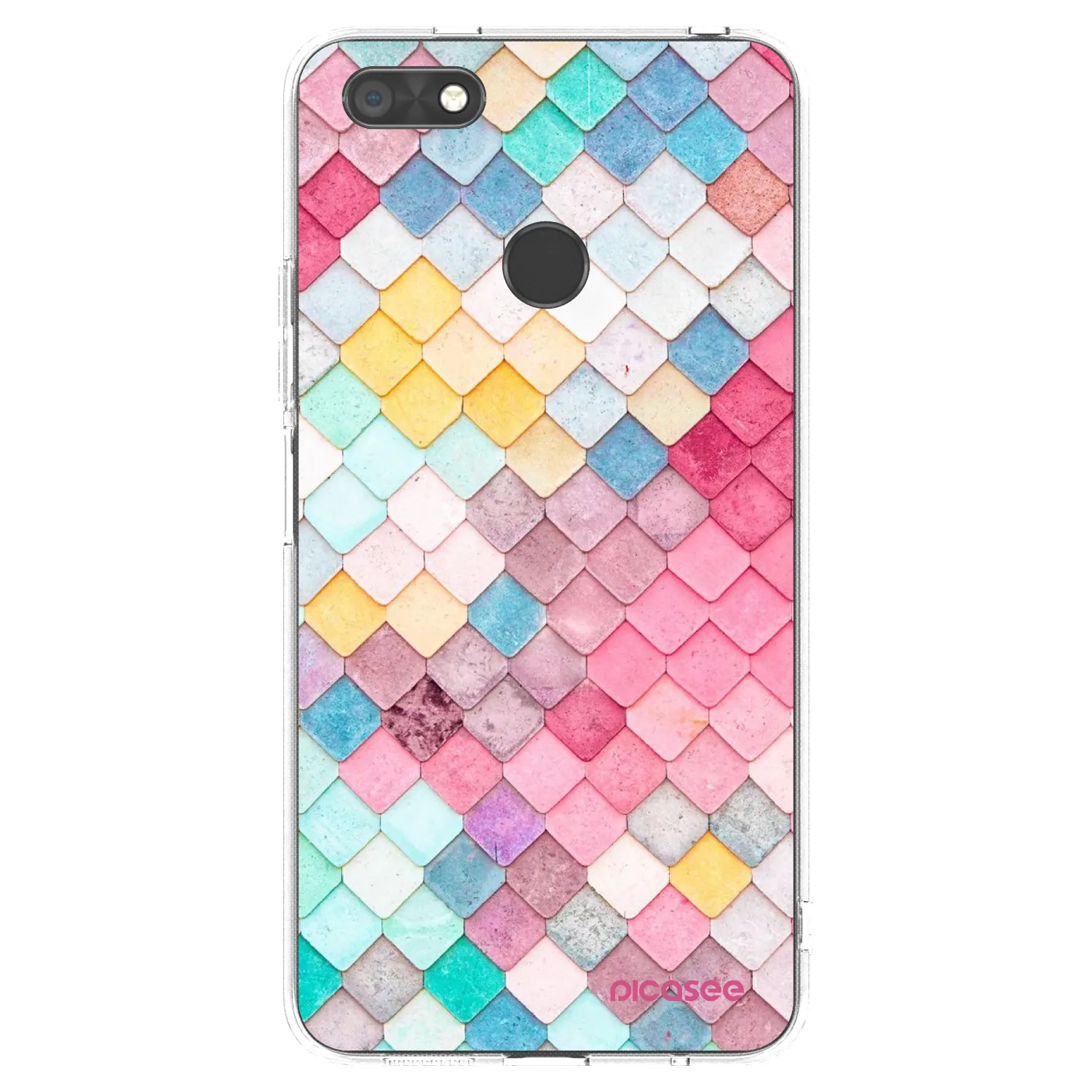 Picasee silikonska prozirna maskica za Huawei P9 Lite Mini - Colorful roof