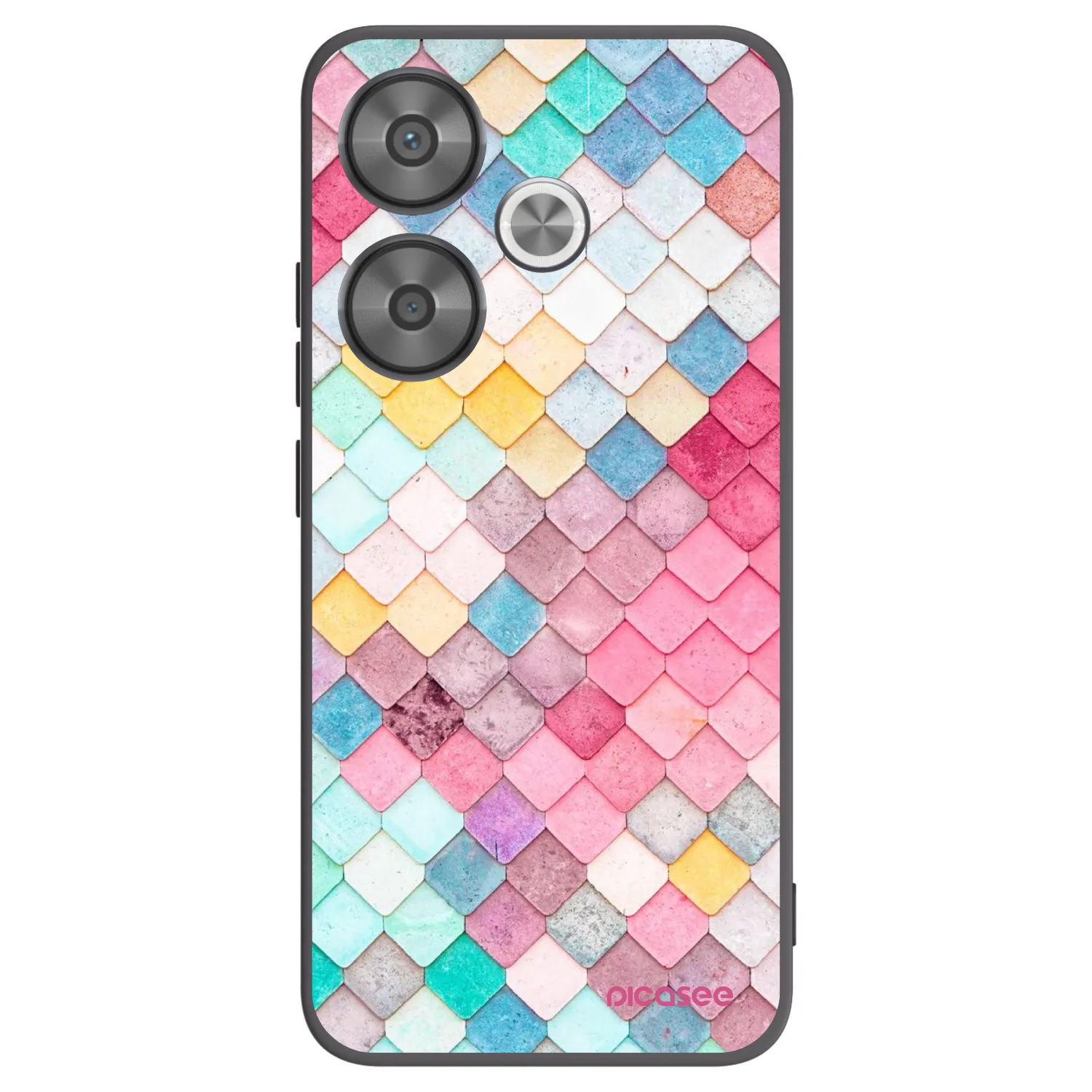 Picasee crna silikonska maskica za Xiaomi Poco F6 - Colorful roof