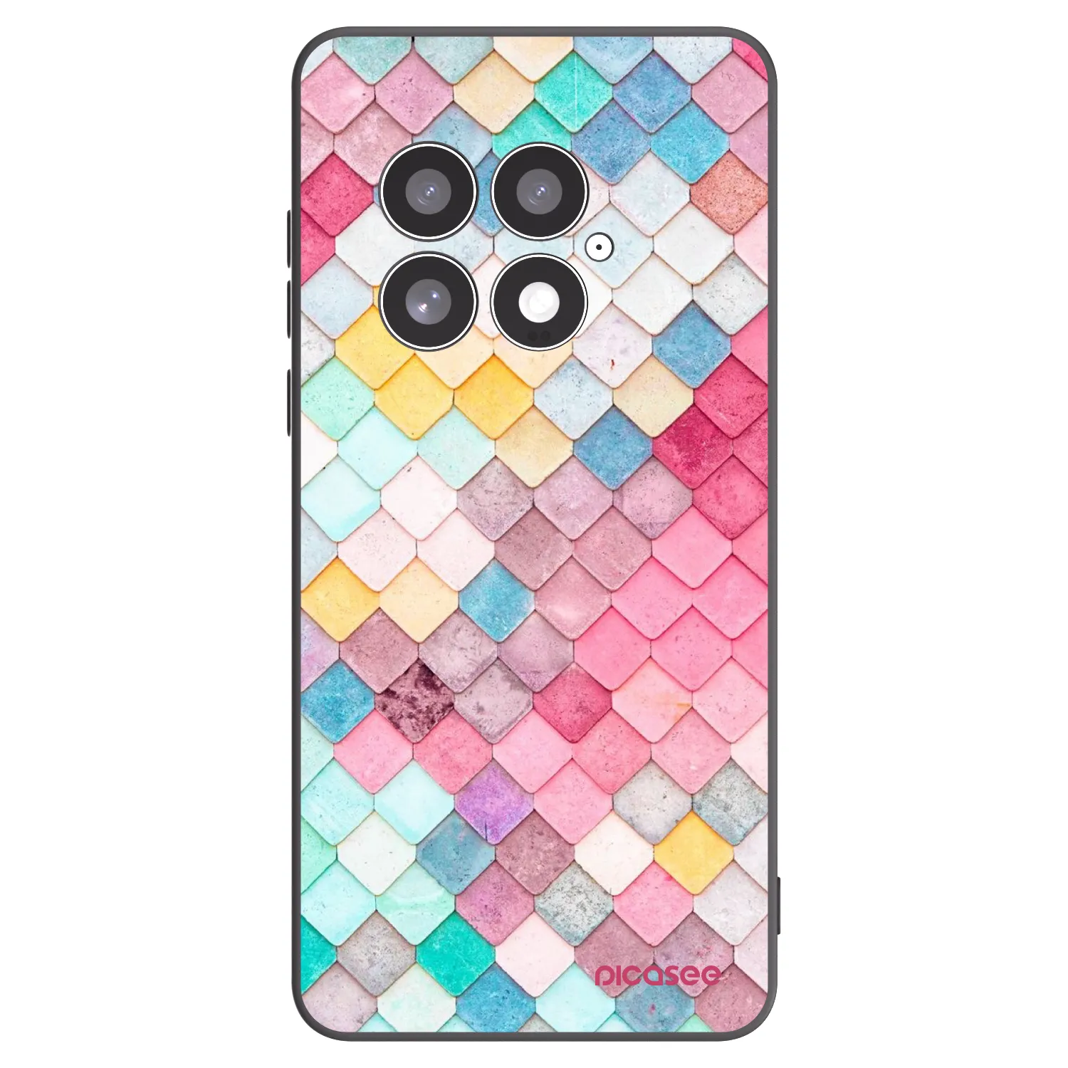 Picasee crna silikonska maskica za OnePlus 13 5G - Colorful roof