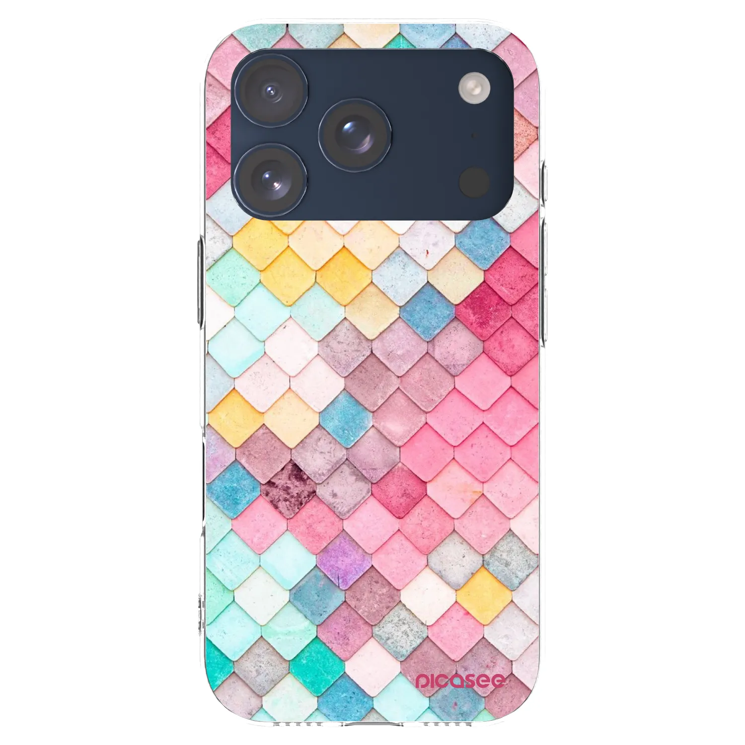 Picasee silikonska prozirna maskica za Apple iPhone 17 Pro - Colorful roof