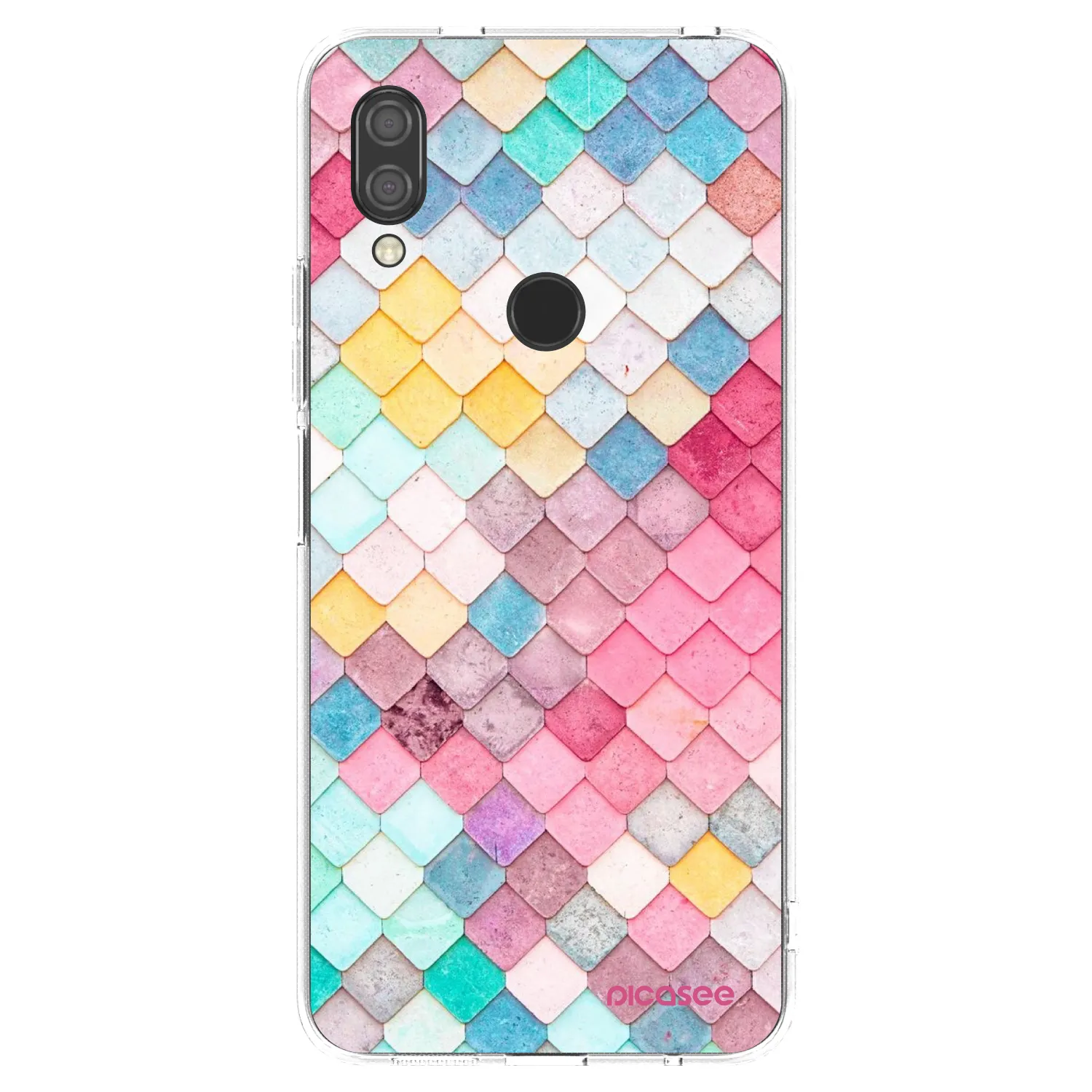 Picasee silikonska prozirna maskica za Xiaomi Redmi 7 - Colorful roof