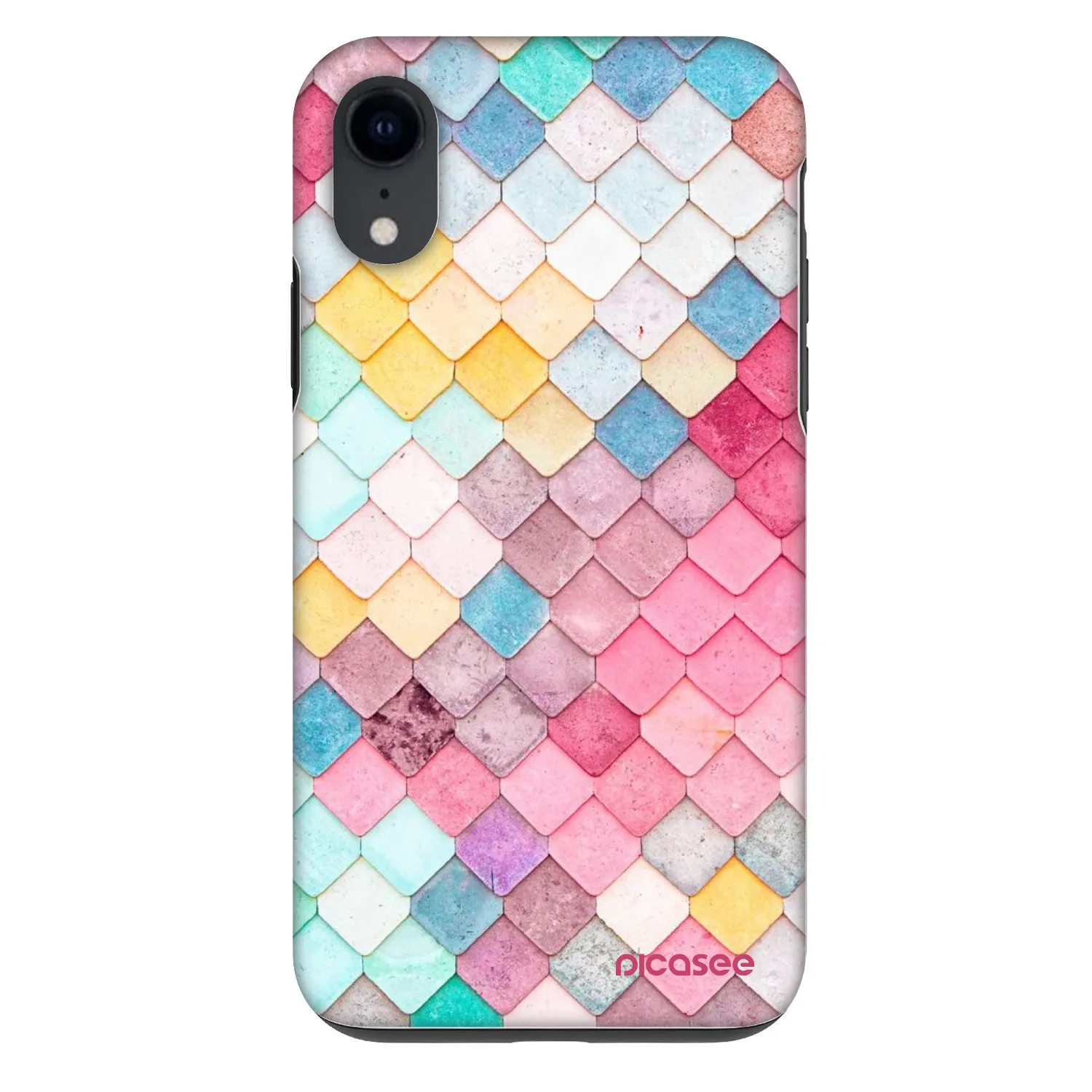 Picasee Fashion Case za Apple iPhone XR - Colorful roof