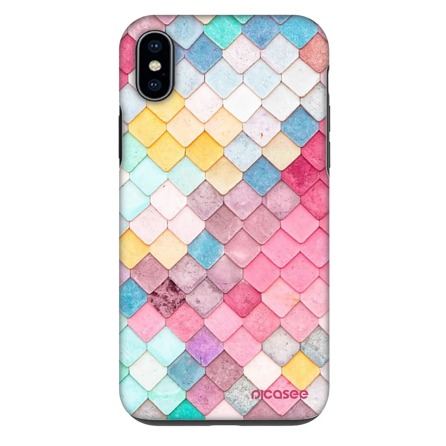 Picasee Fashion Case za Apple iPhone XS Max - Colorful roof