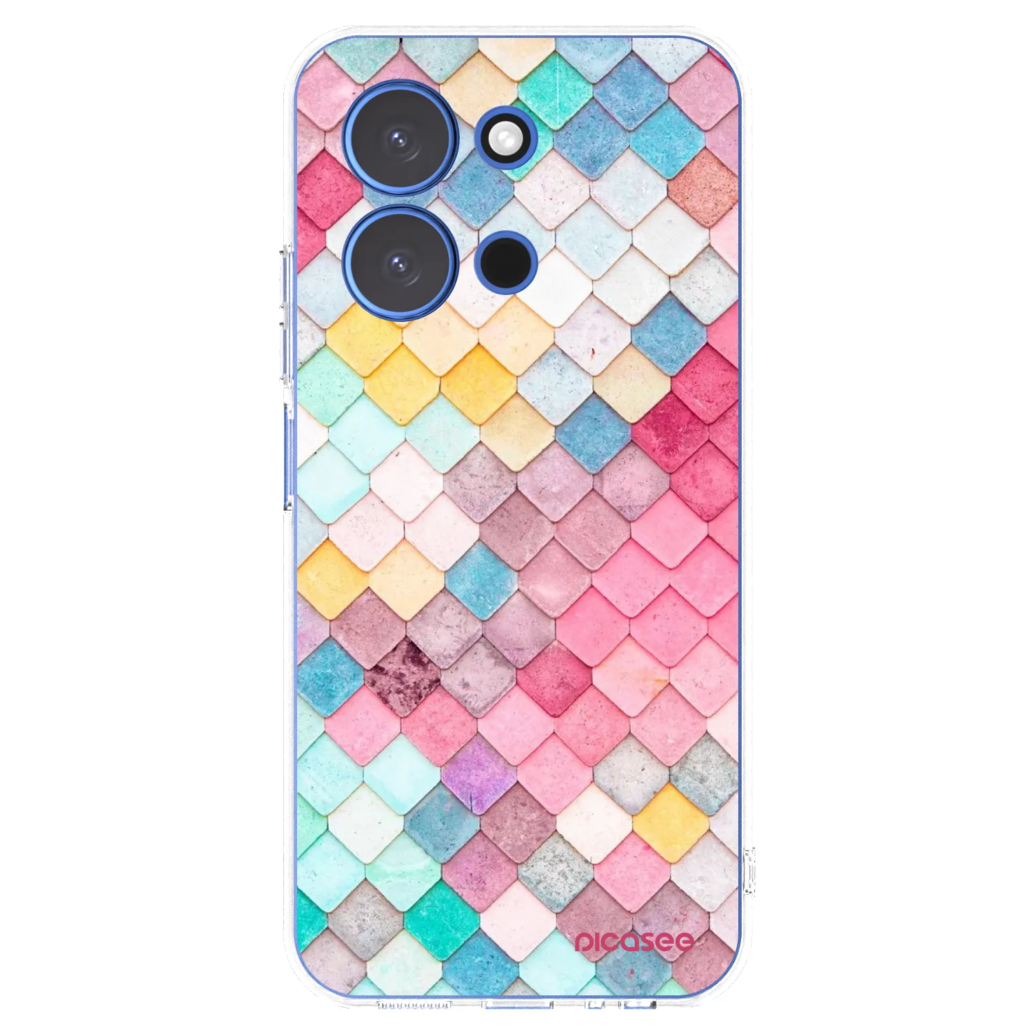 Picasee silikonska prozirna maskica za Xiaomi Redmi 15C 4G - Colorful roof
