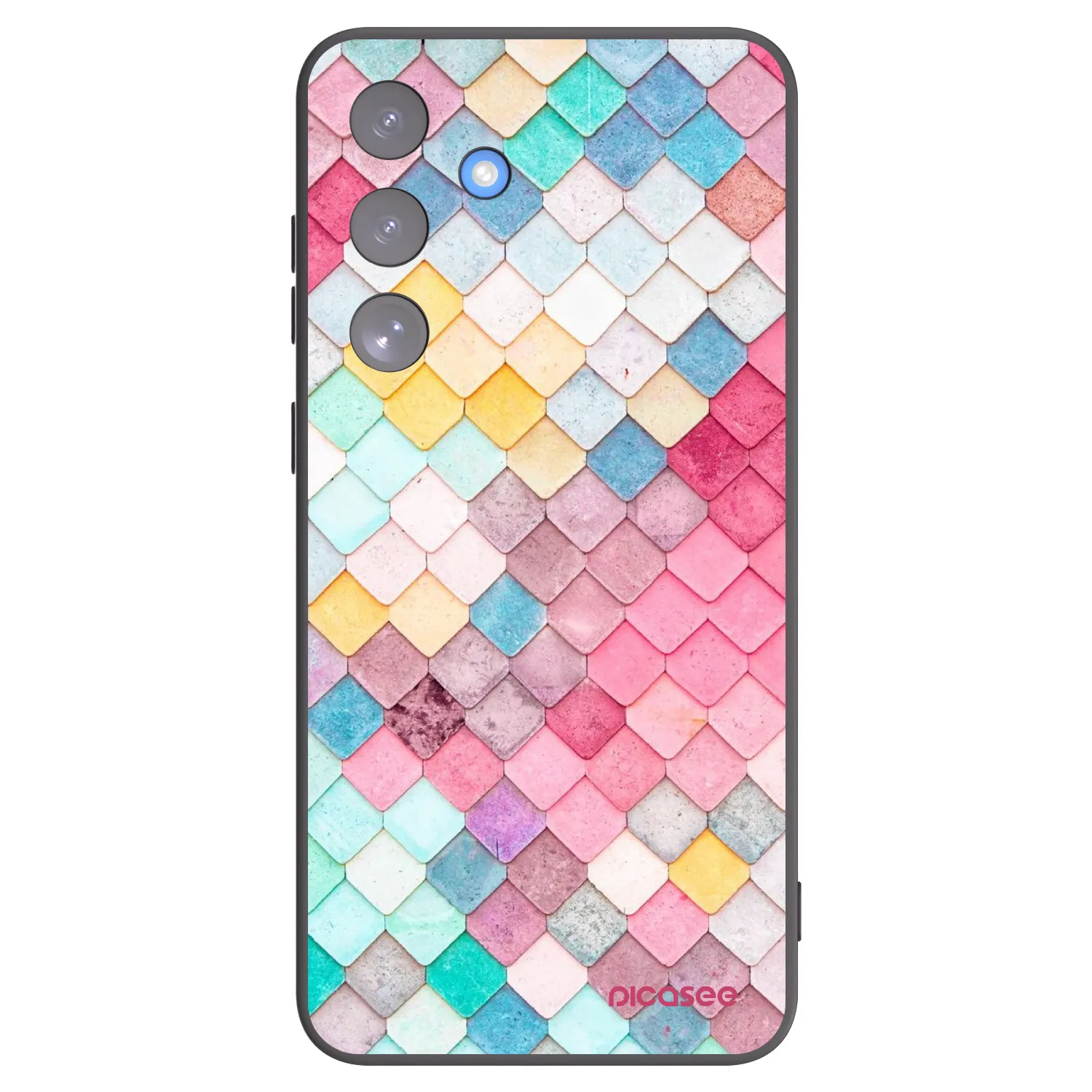 Picasee crna silikonska maskica za Samsung Galaxy S25 FE 5G - Colorful roof