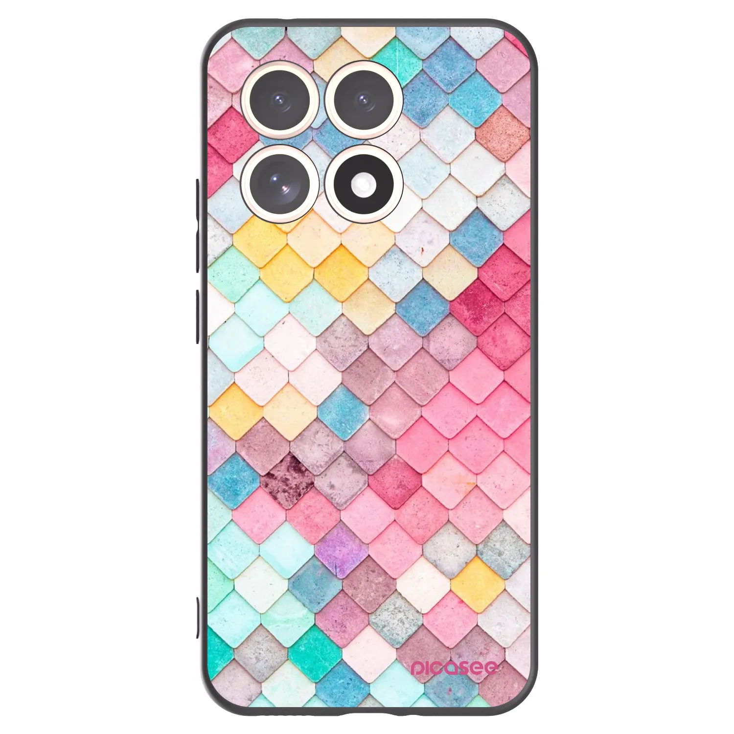 Picasee crna silikonska maskica za Xiaomi 15T - Colorful roof